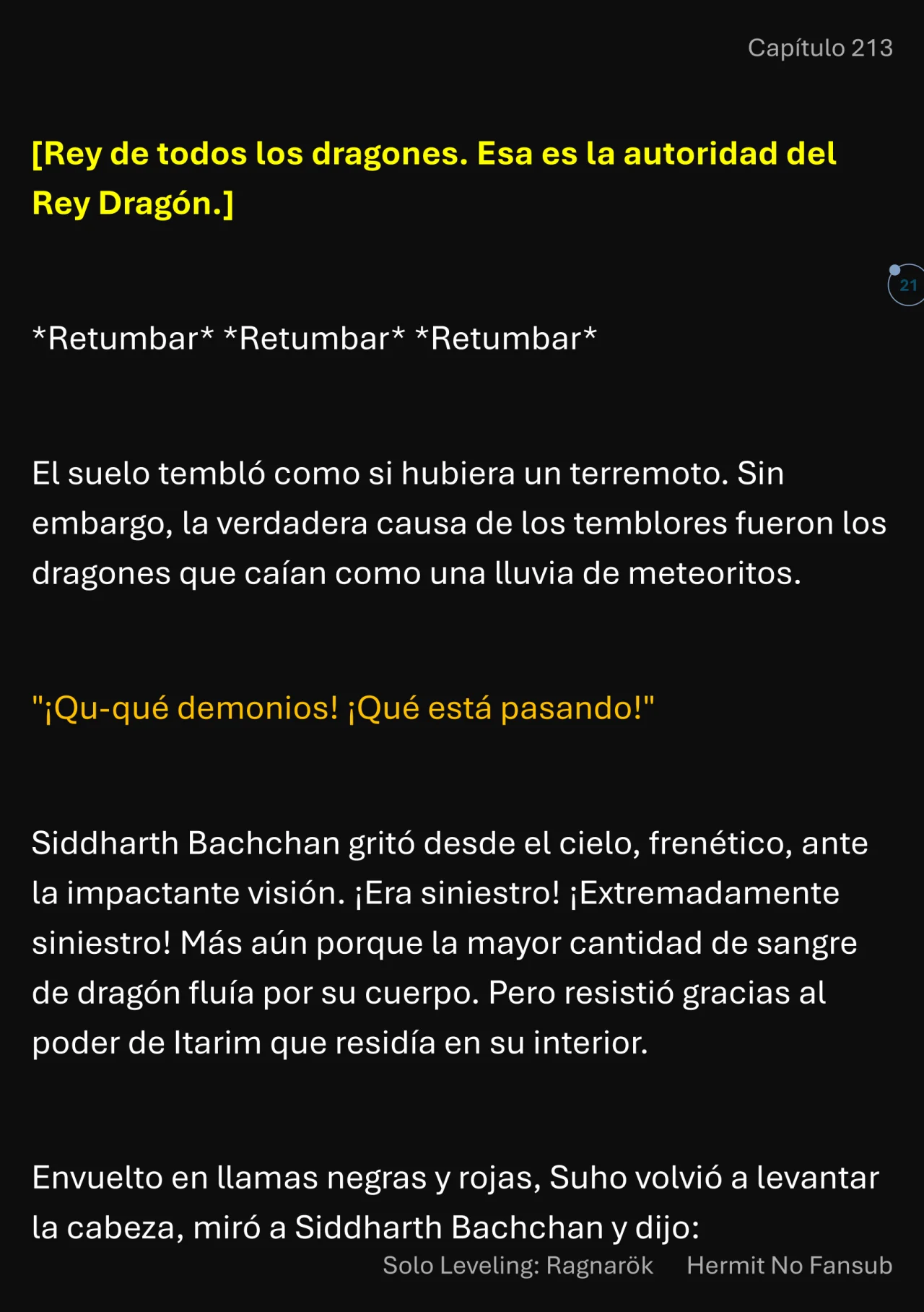 Página 22 del Manga