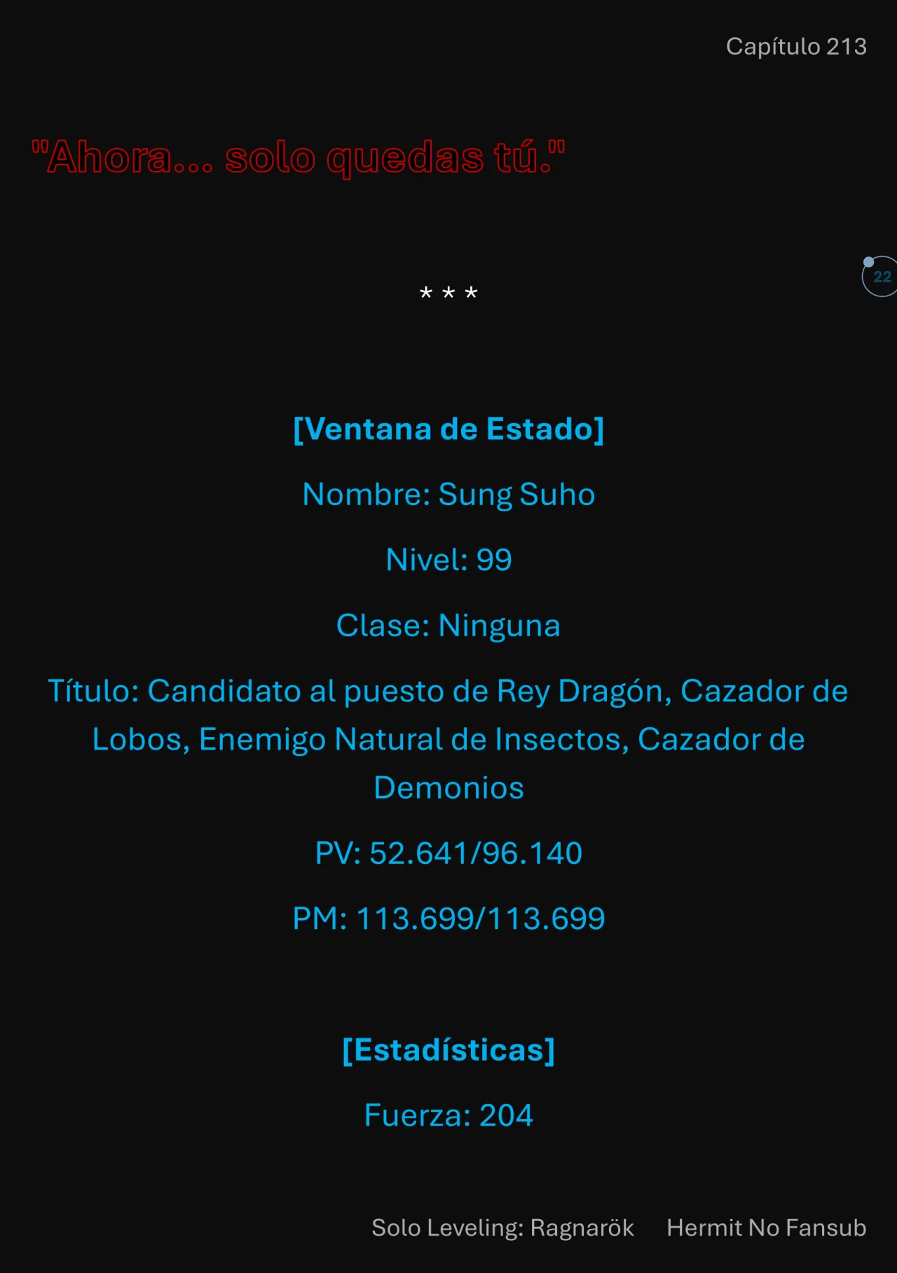 Página 23 del Manga