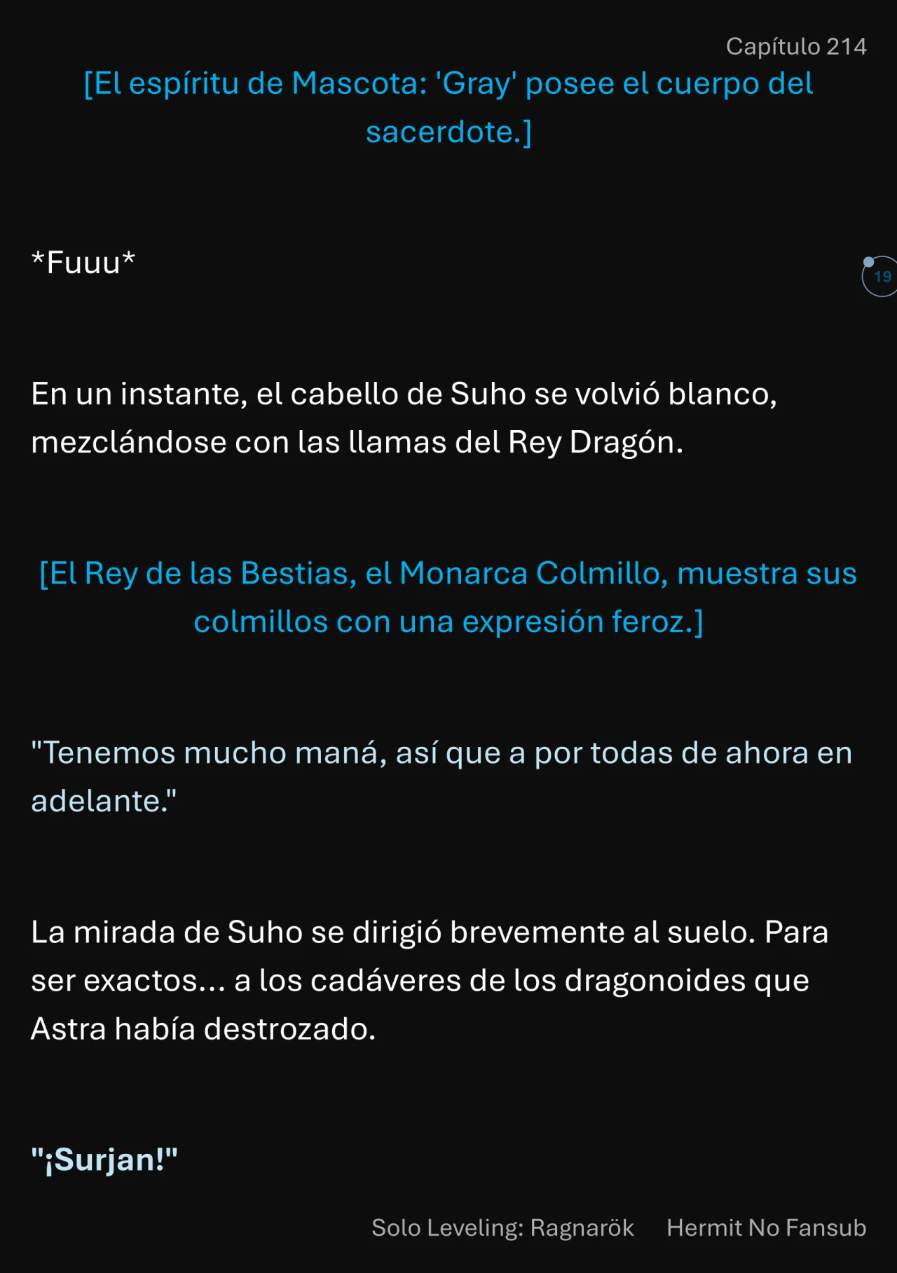 Página 20 del Manga