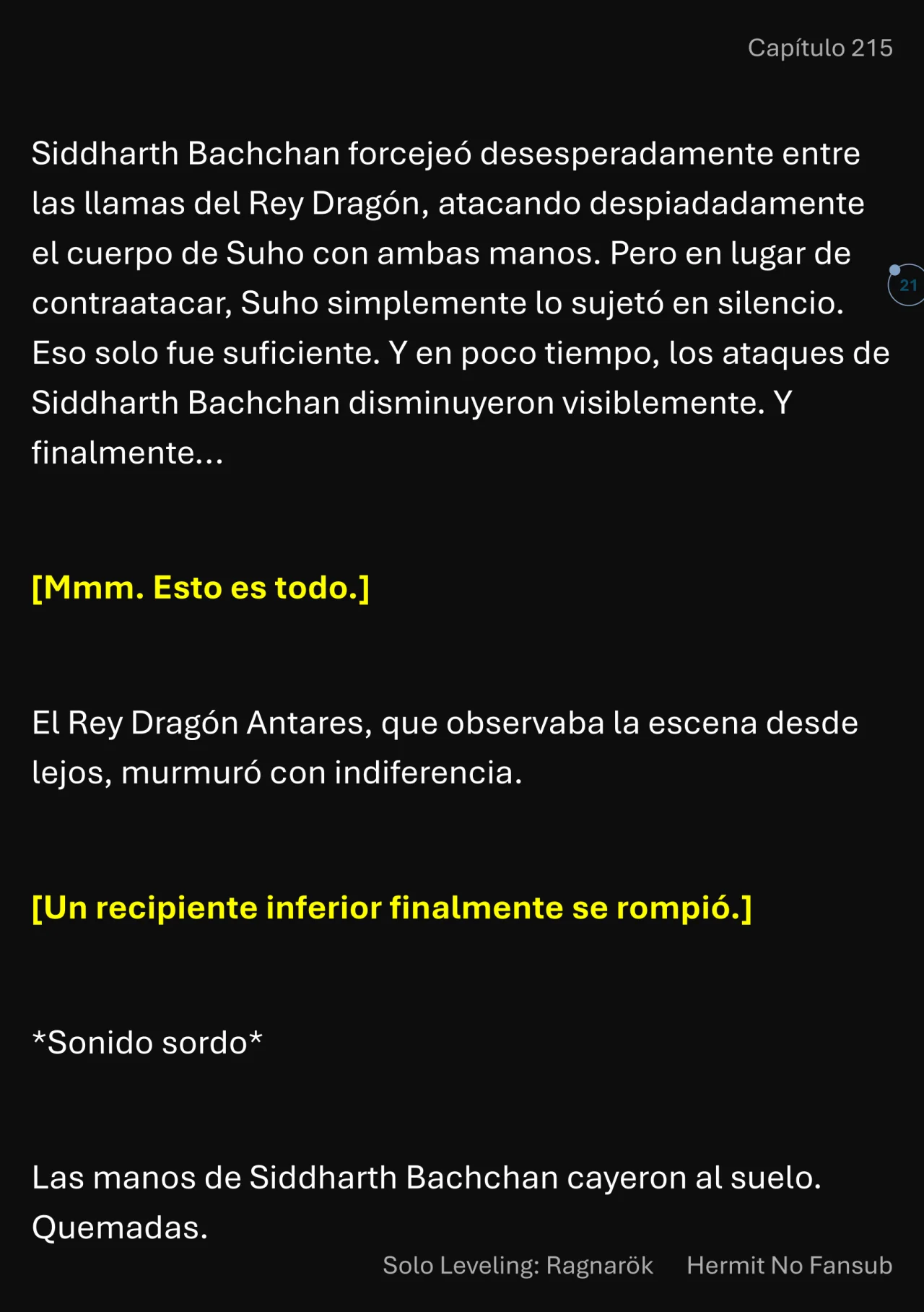 Página 22 del Manga