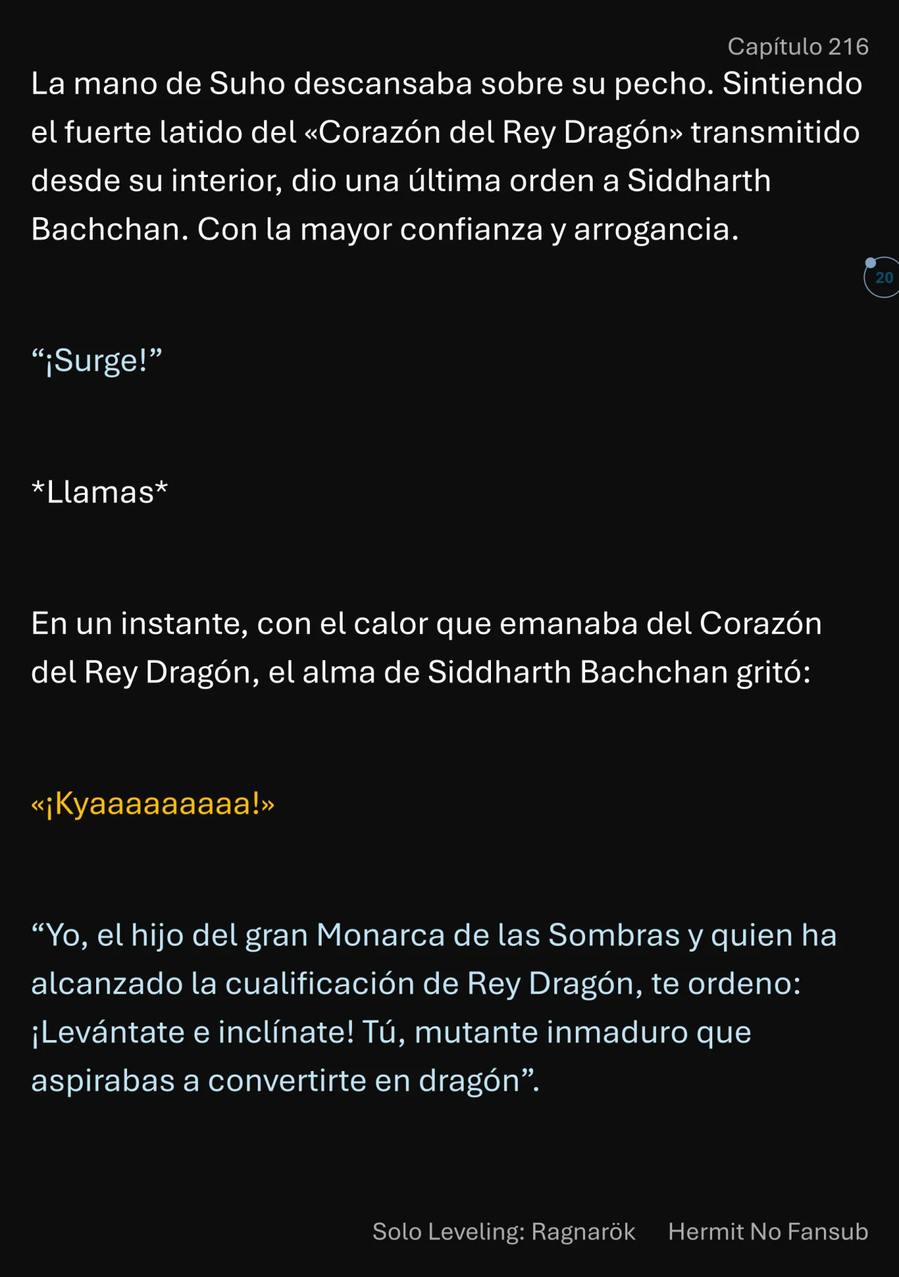 Página 21 del Manga