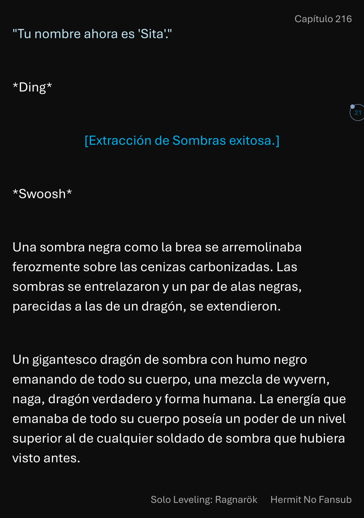 Página 22 del Manga