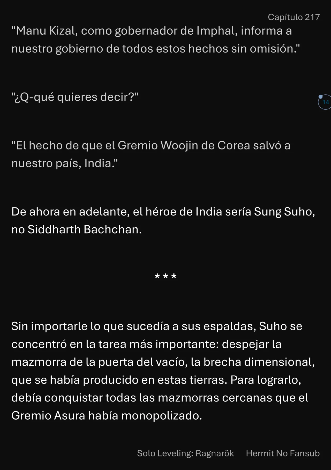 Página 15 del Manga