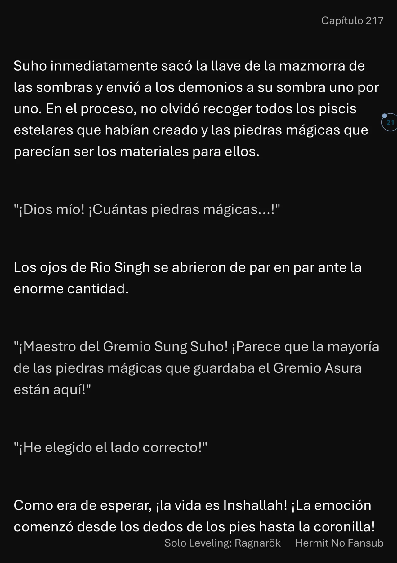 Página 22 del Manga