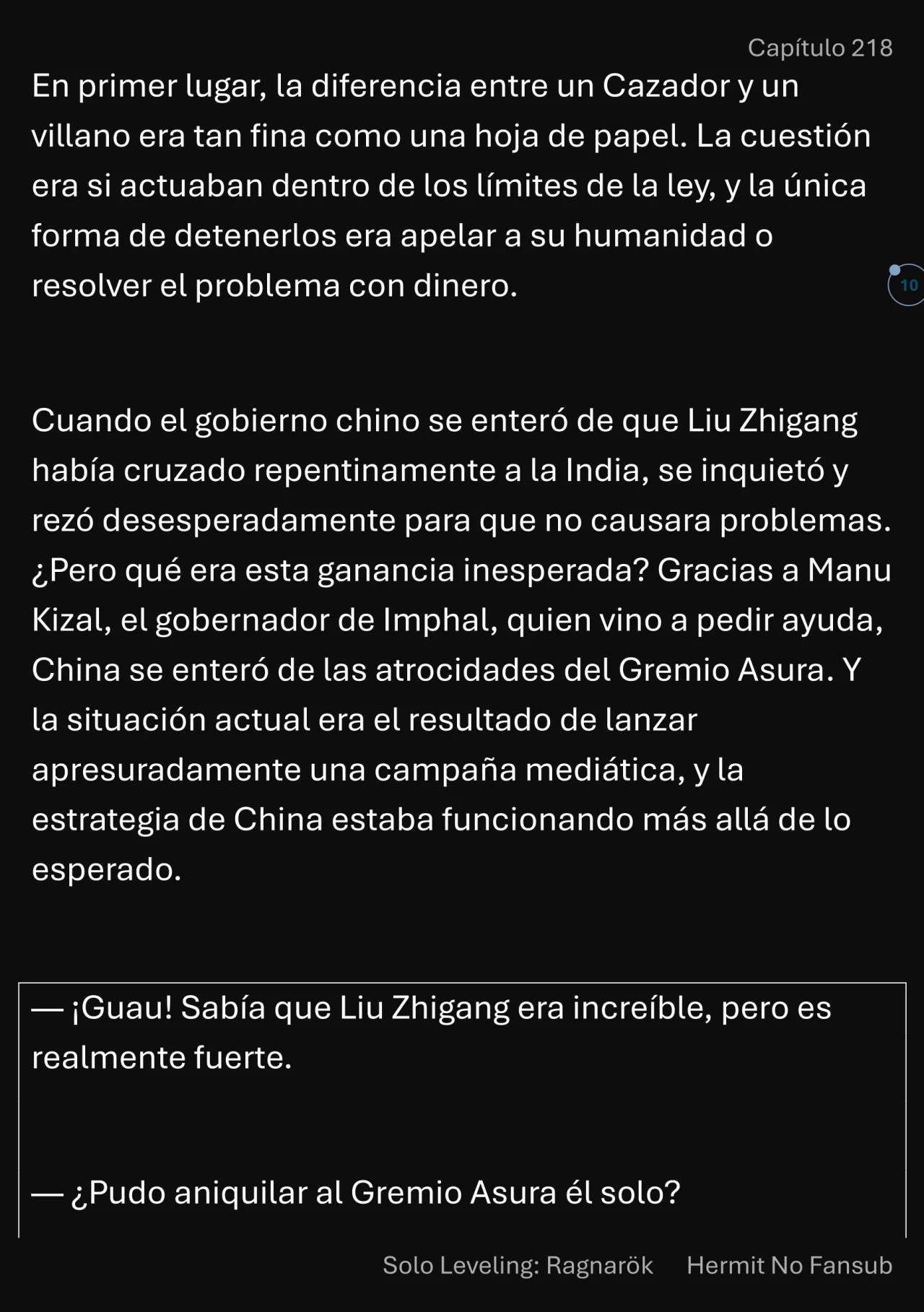 Página 11 del Manga