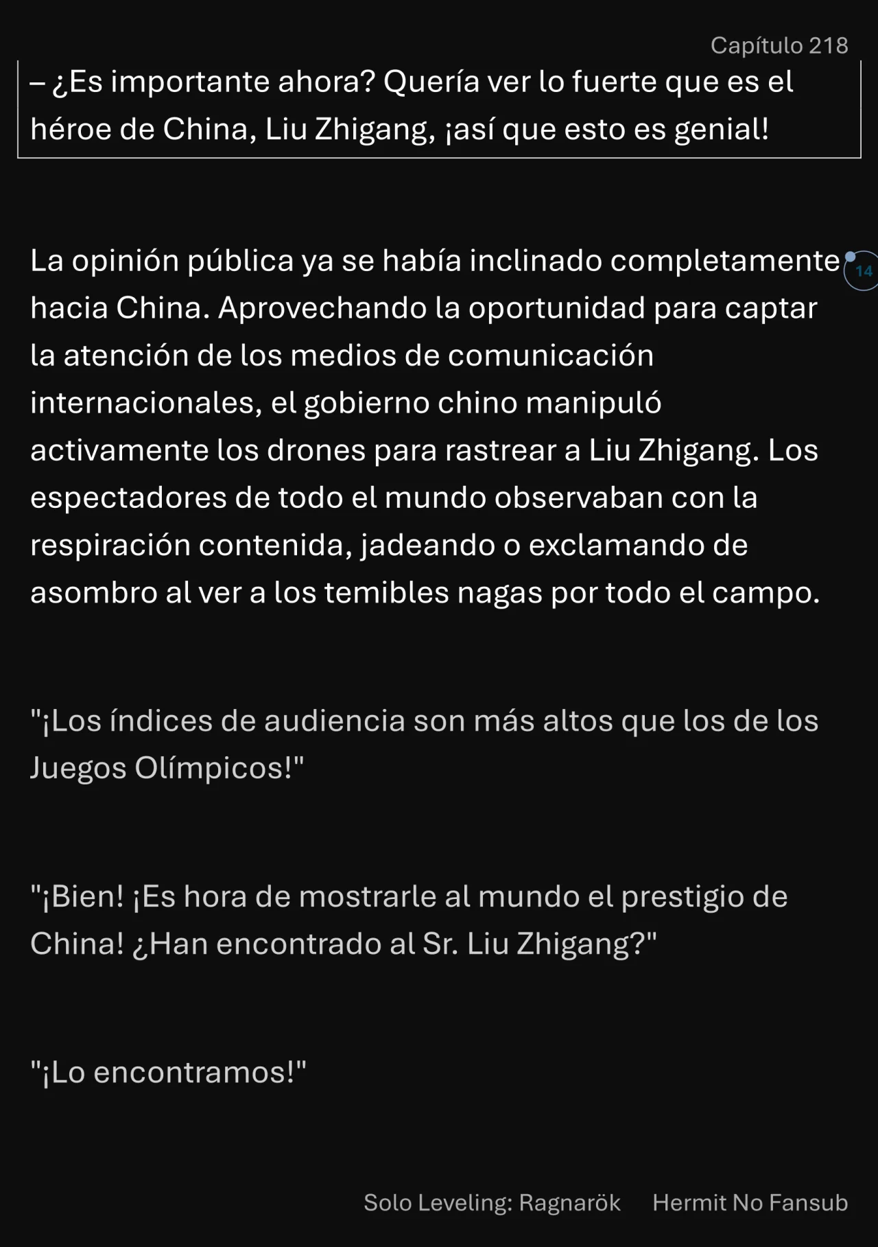 Página 15 del Manga