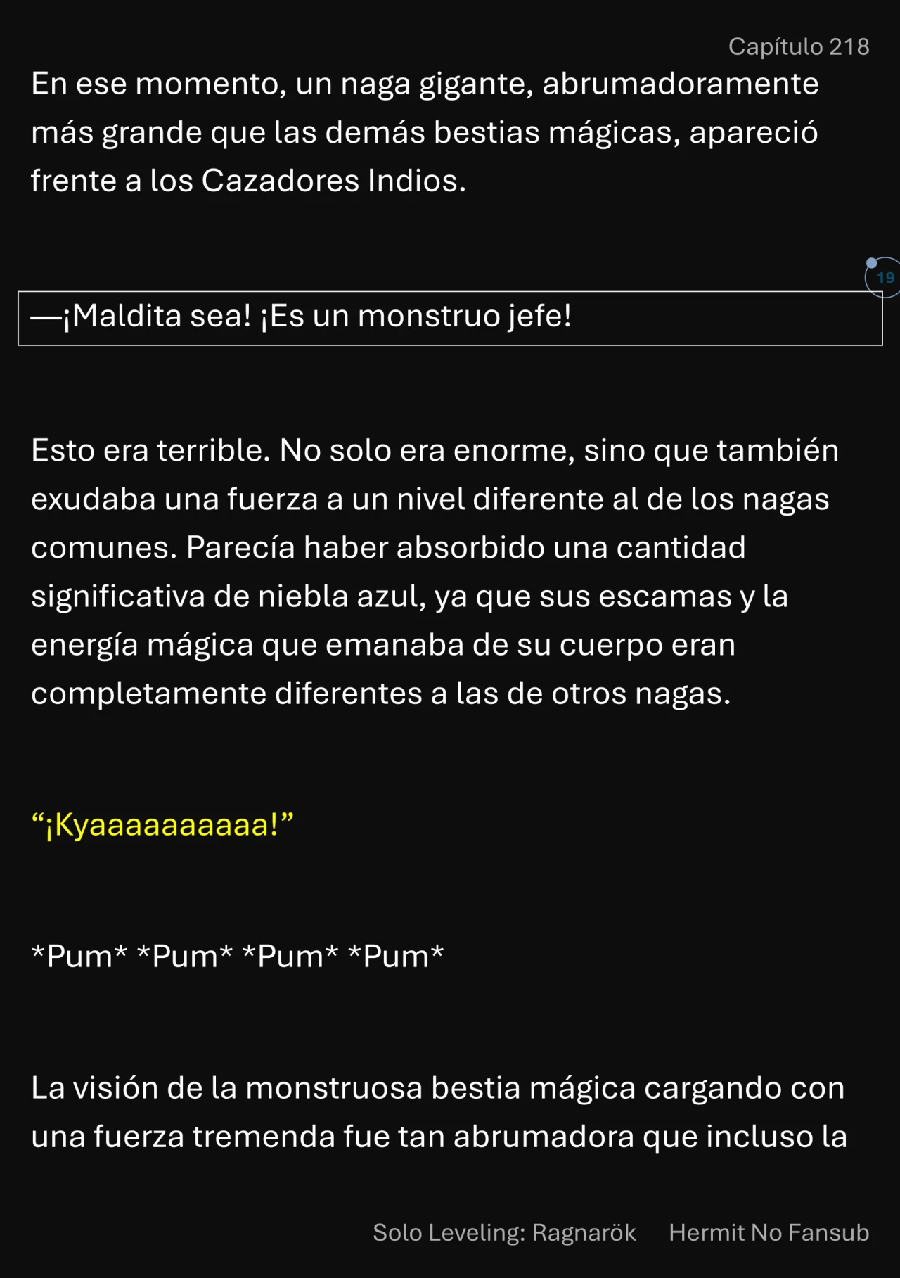 Página 20 del Manga