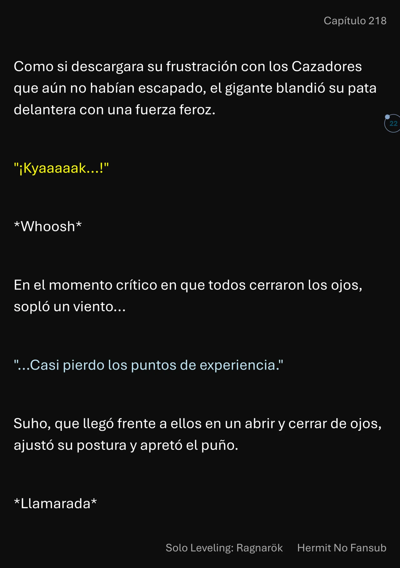 Página 23 del Manga