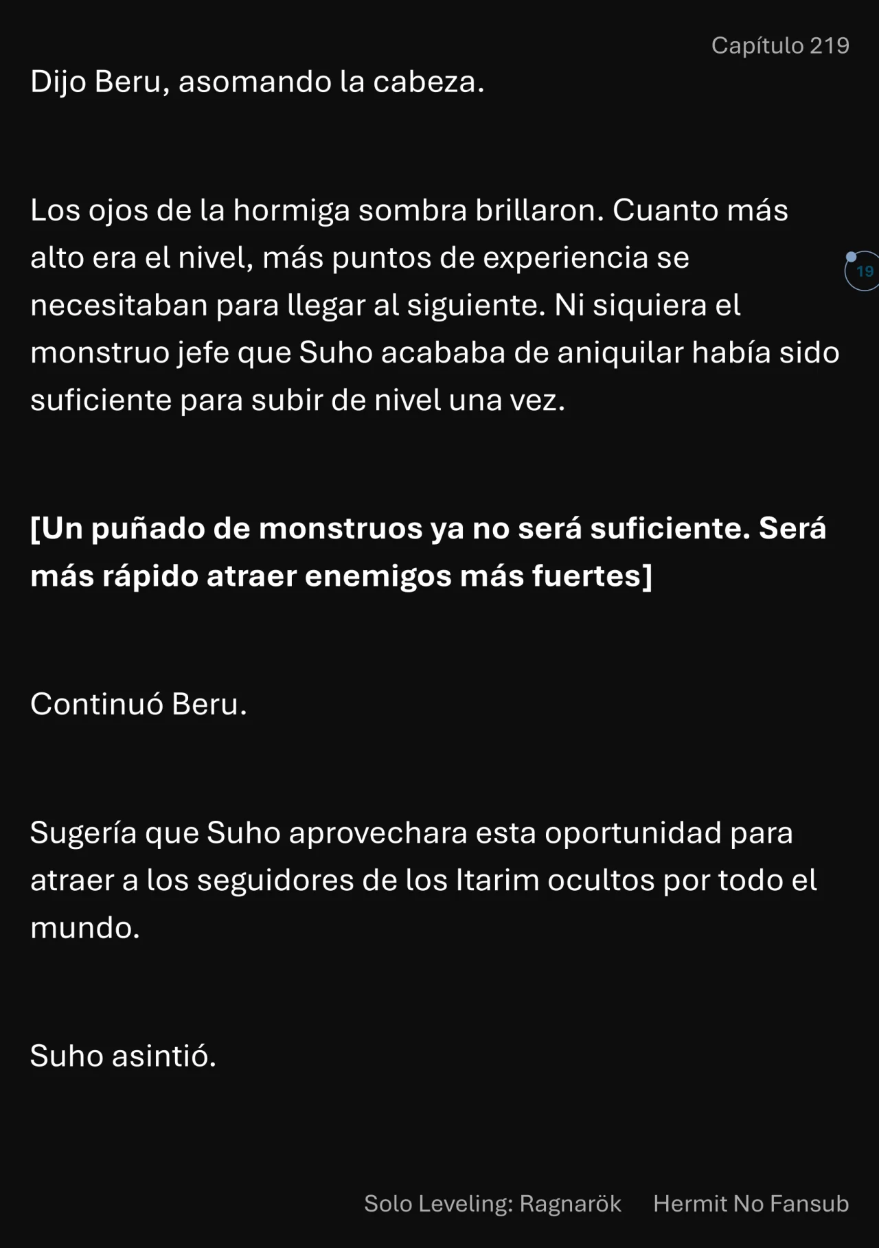 Página 20 del Manga