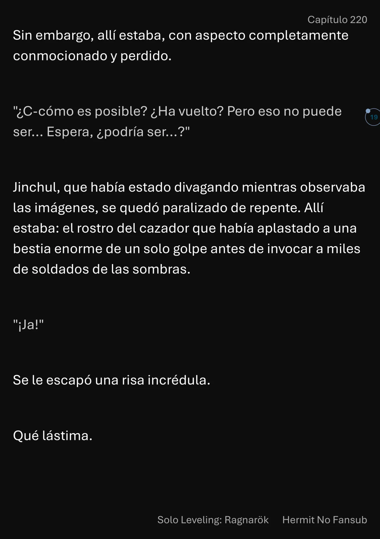 Página 20 del Manga