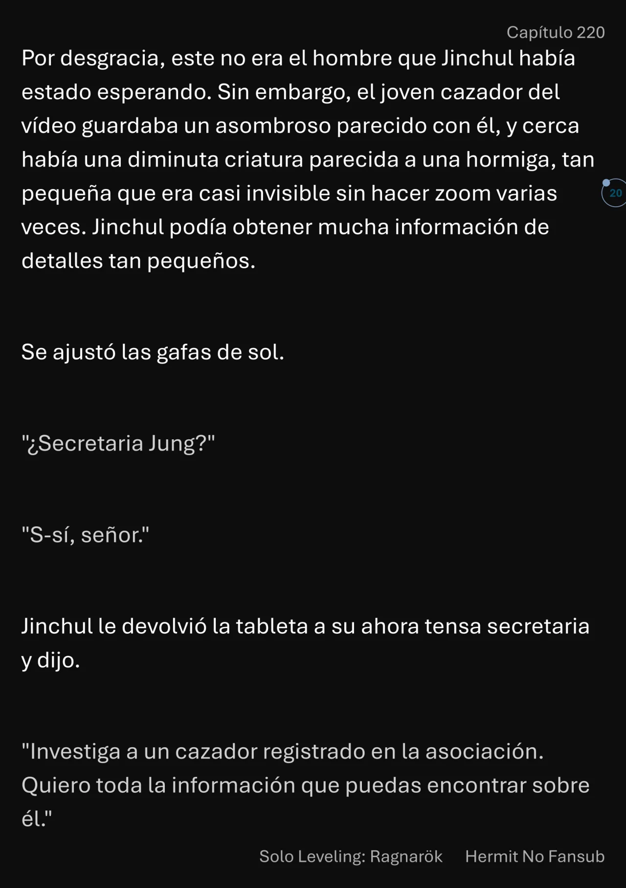 Página 21 del Manga