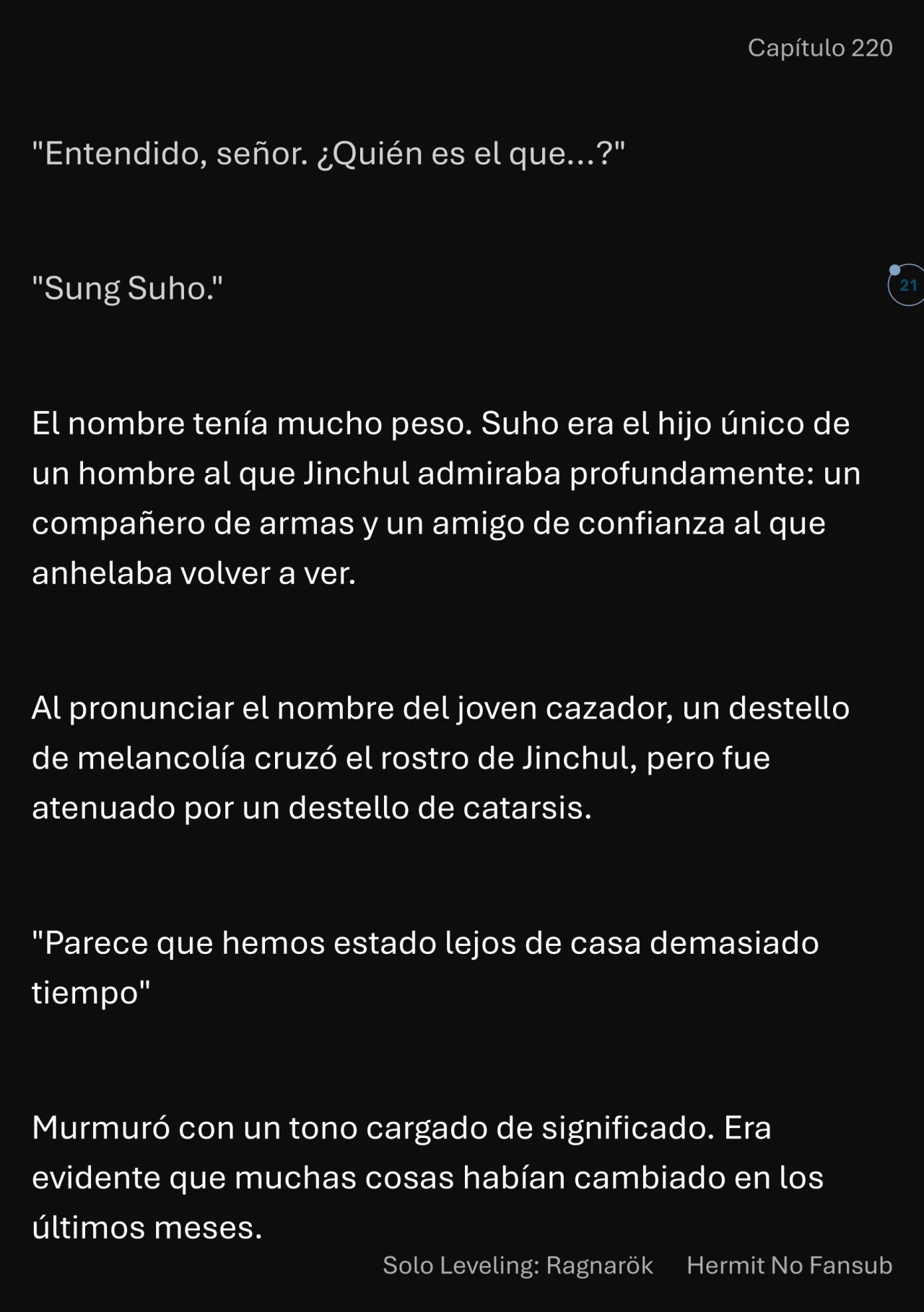 Página 22 del Manga