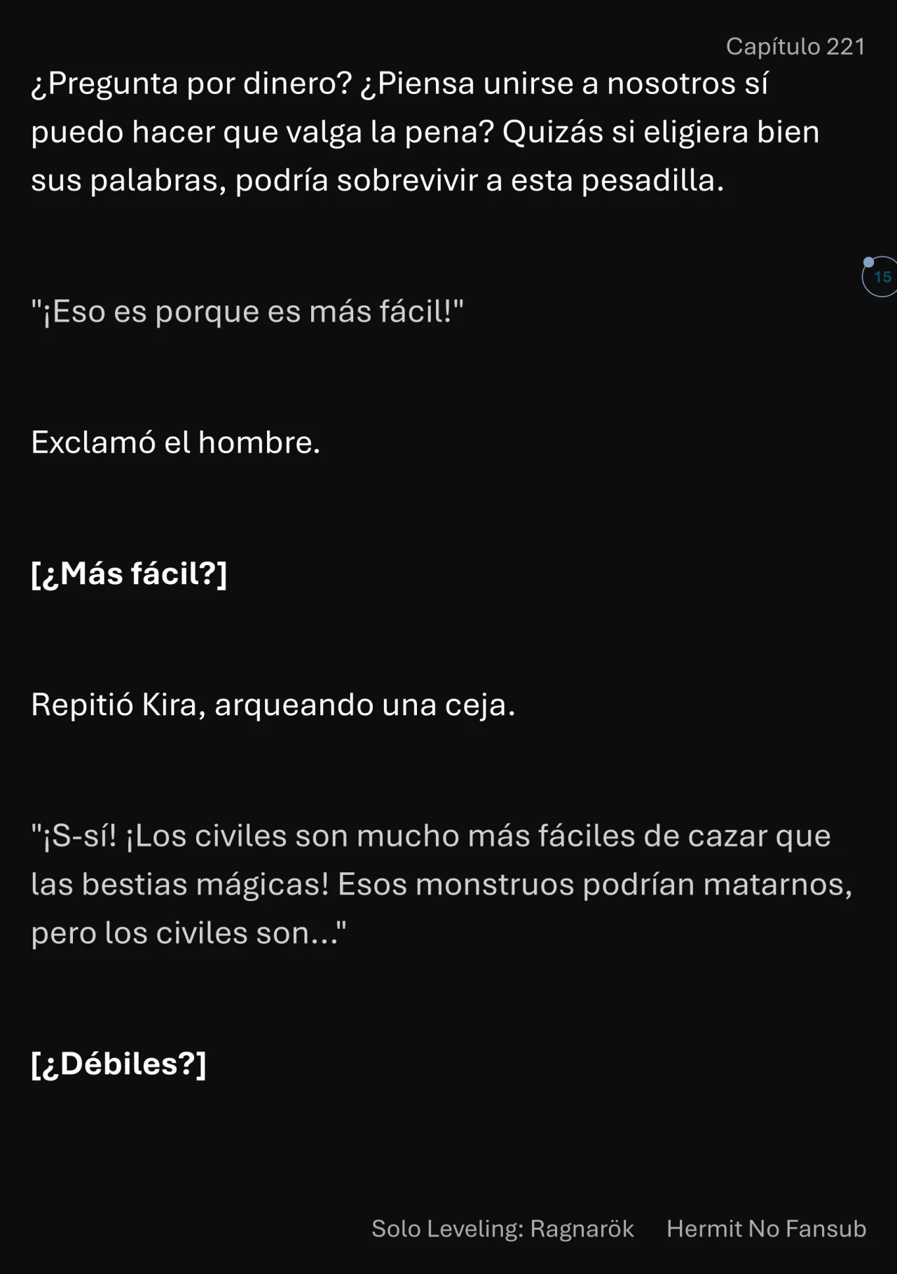 Página 16 del Manga