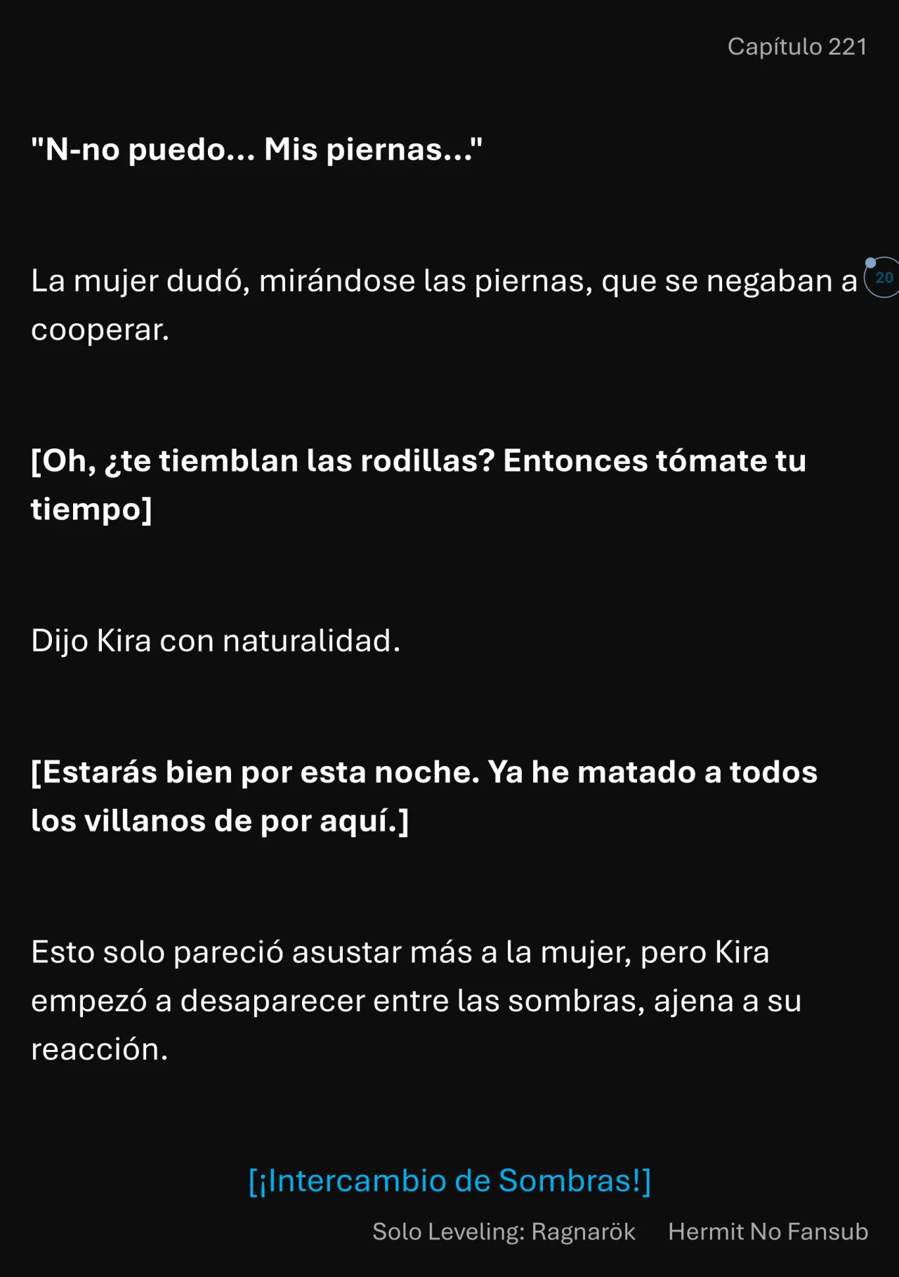 Página 21 del Manga