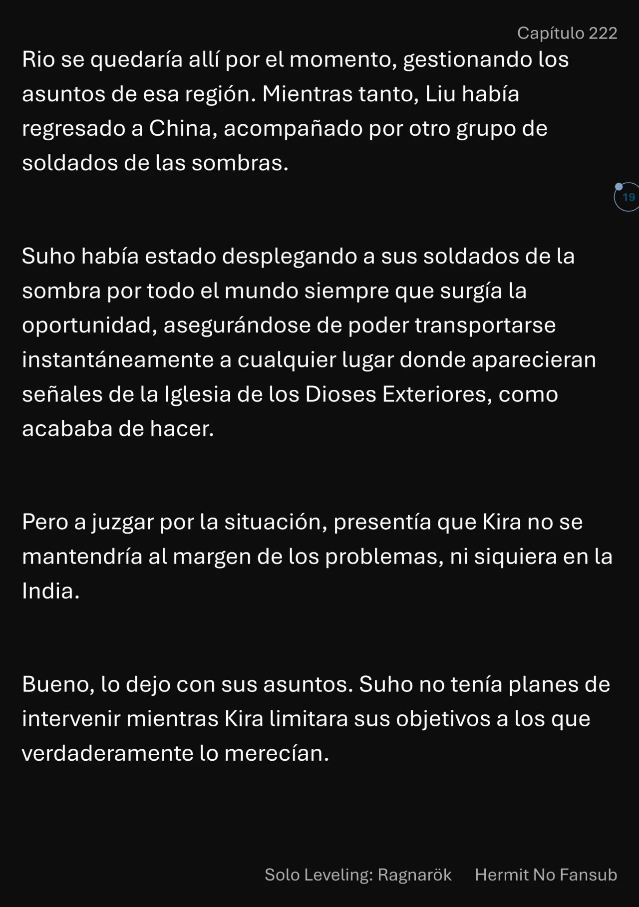 Página 20 del Manga