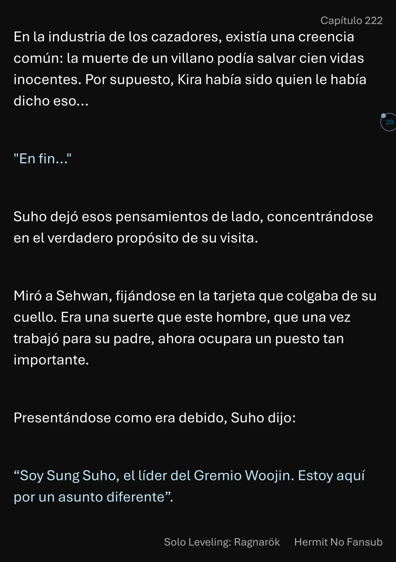 Página 21 del Manga