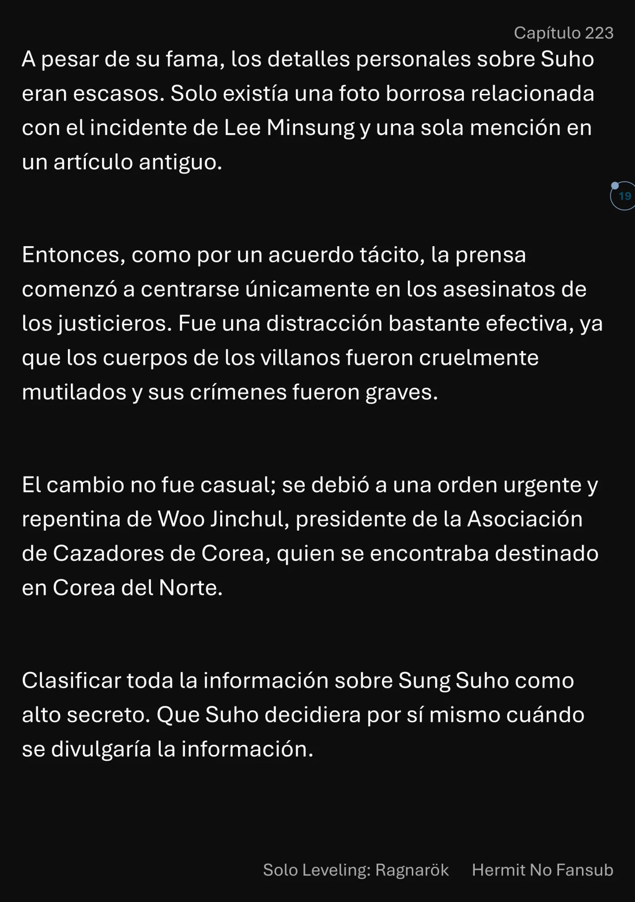 Página 20 del Manga