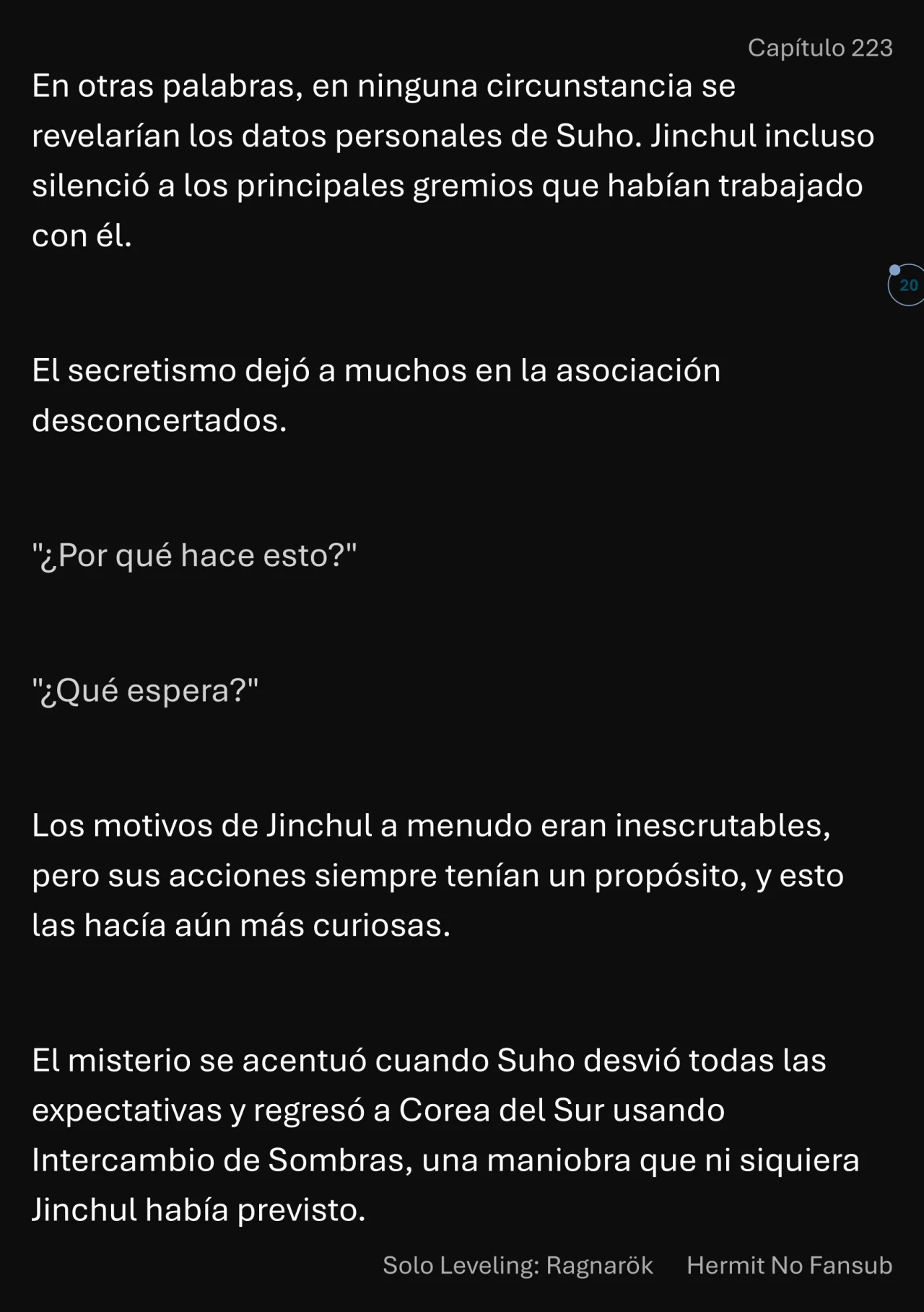 Página 21 del Manga