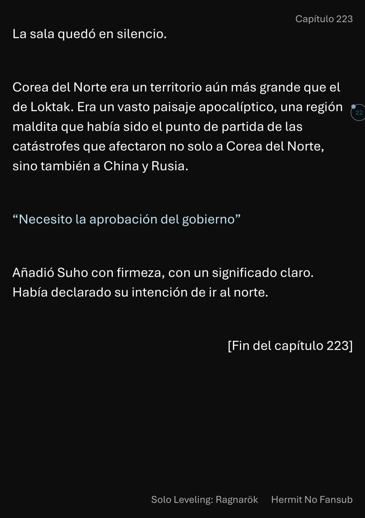 Página 23 del Manga