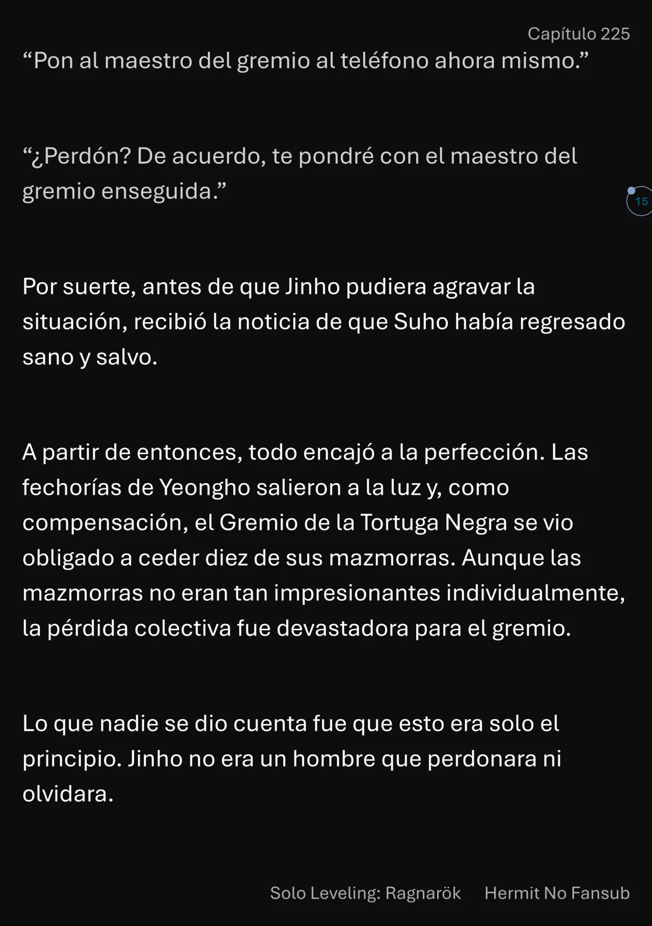 Página 16 del Manga