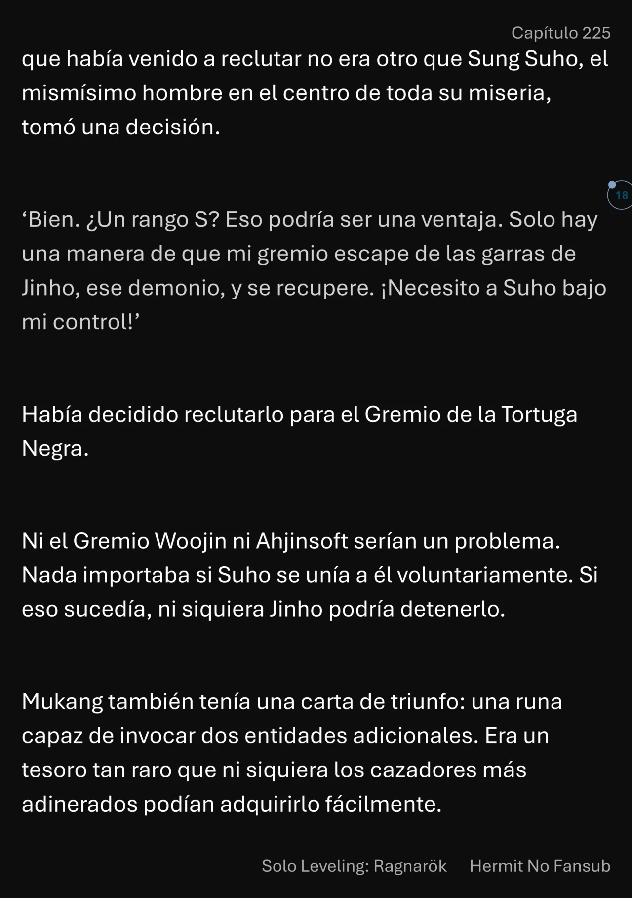 Página 19 del Manga