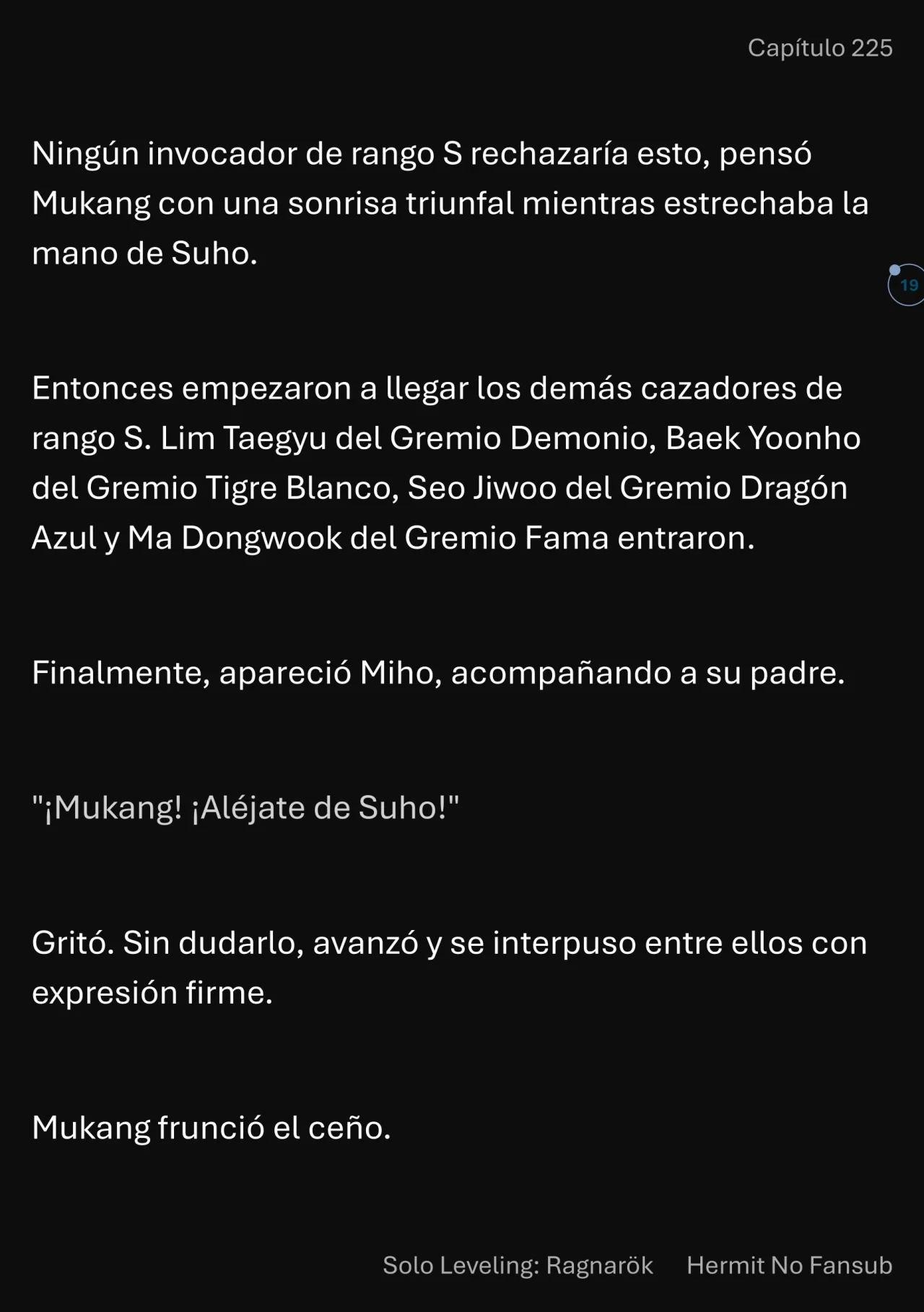 Página 20 del Manga