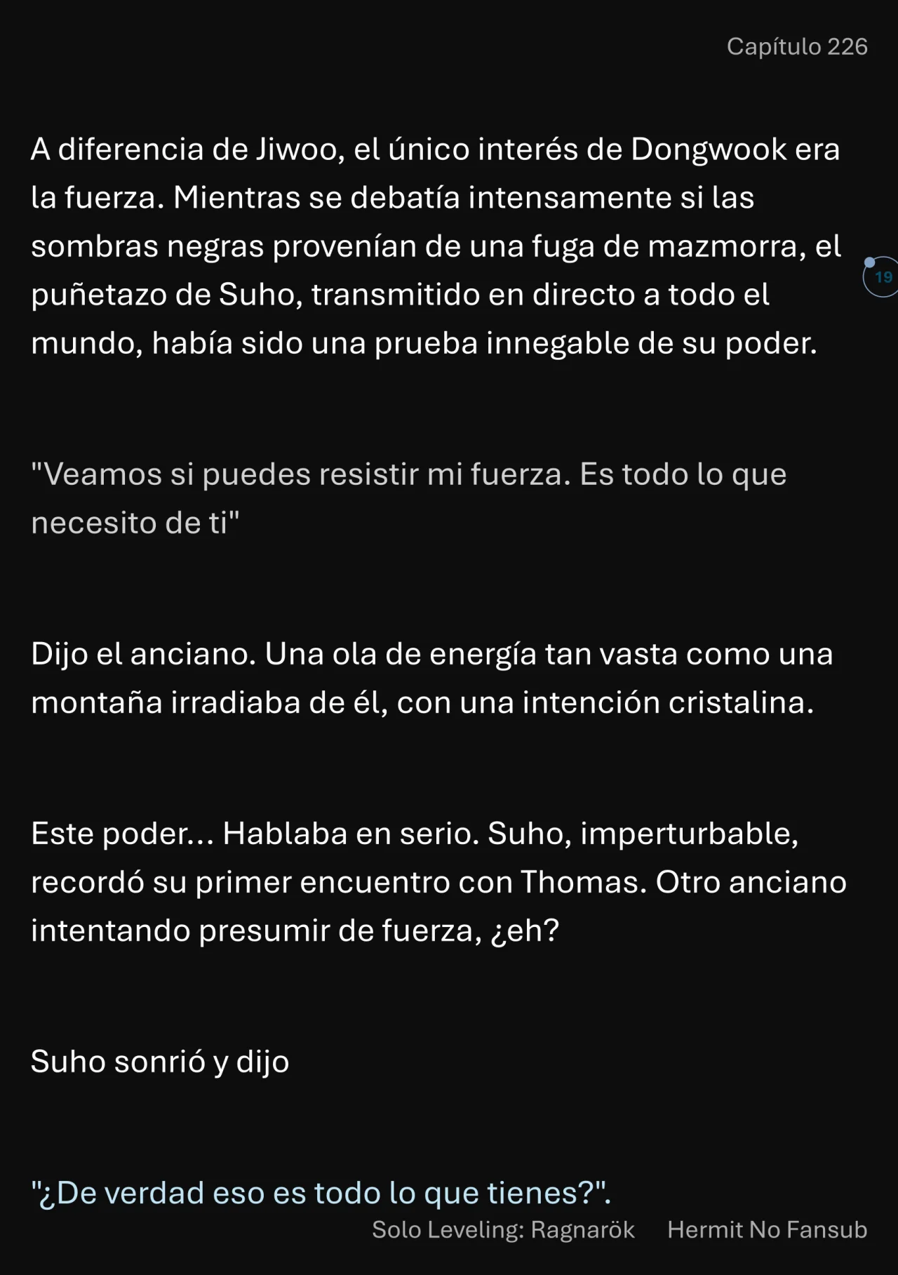 Página 20 del Manga