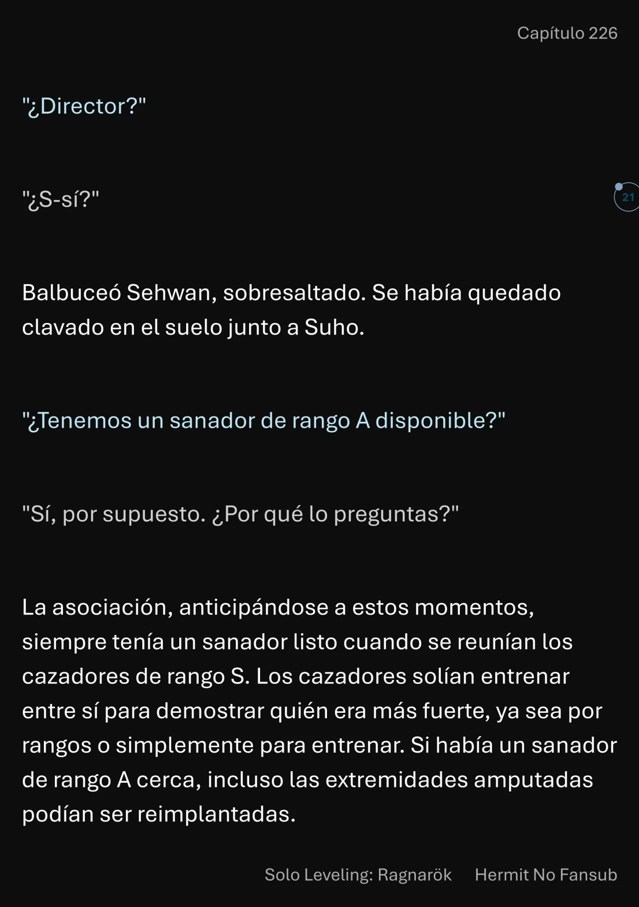 Página 22 del Manga