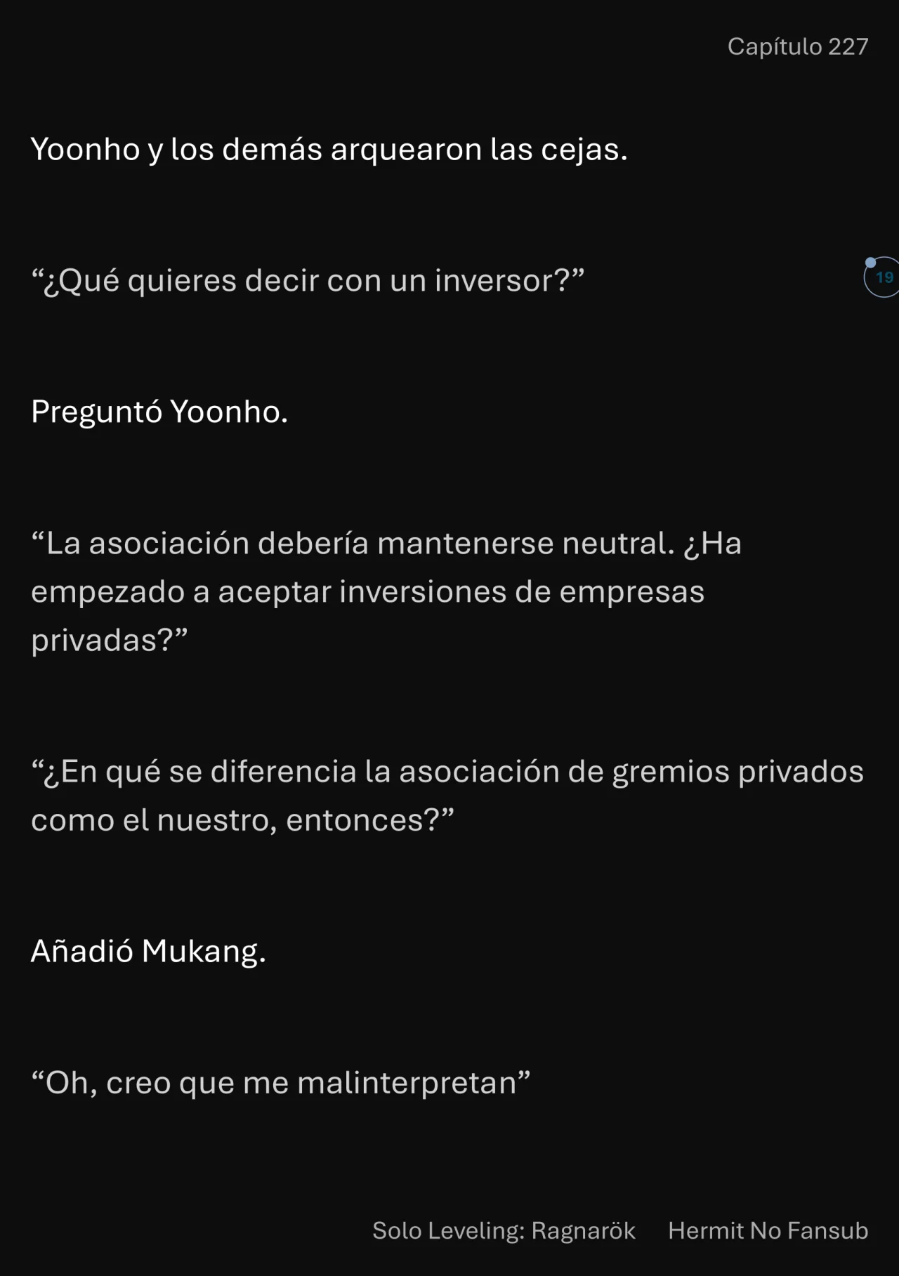 Página 20 del Manga