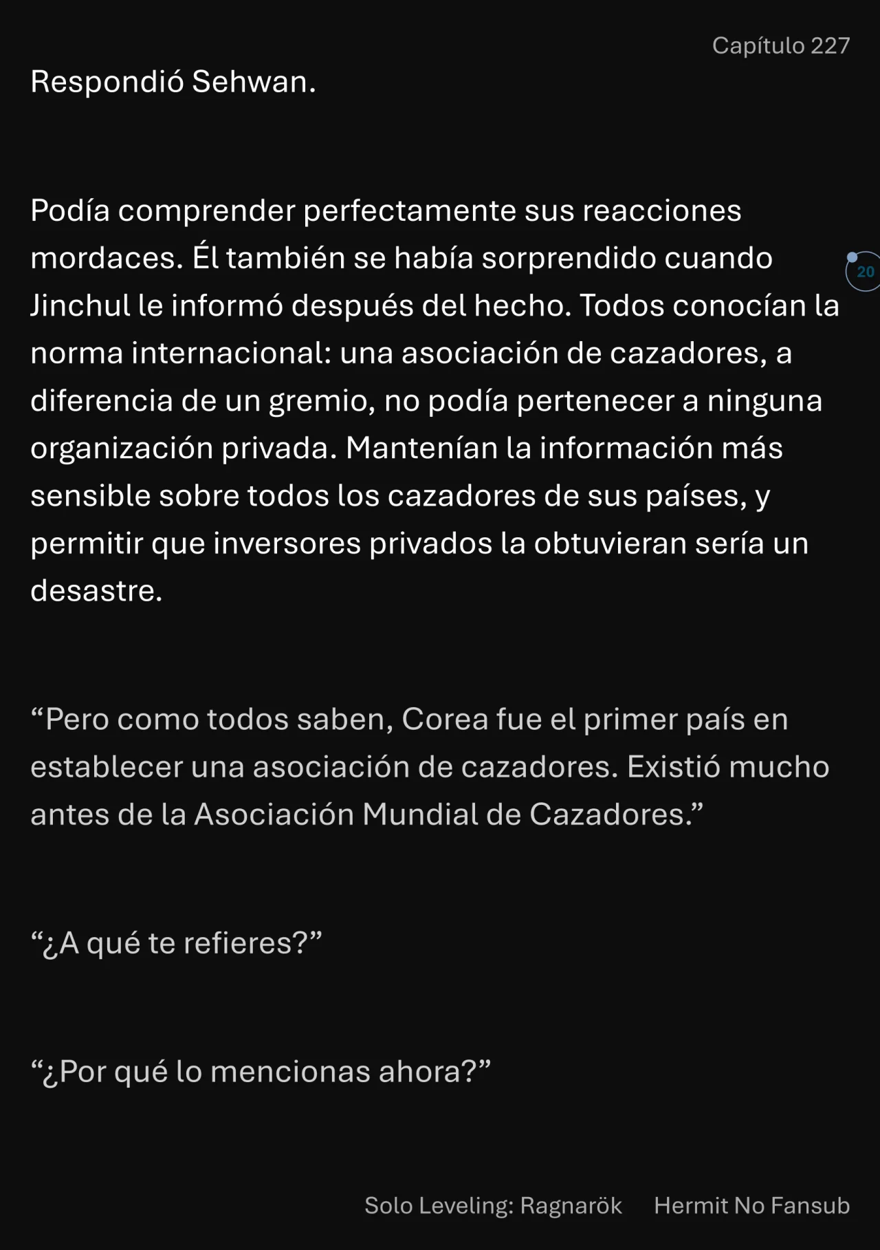 Página 21 del Manga