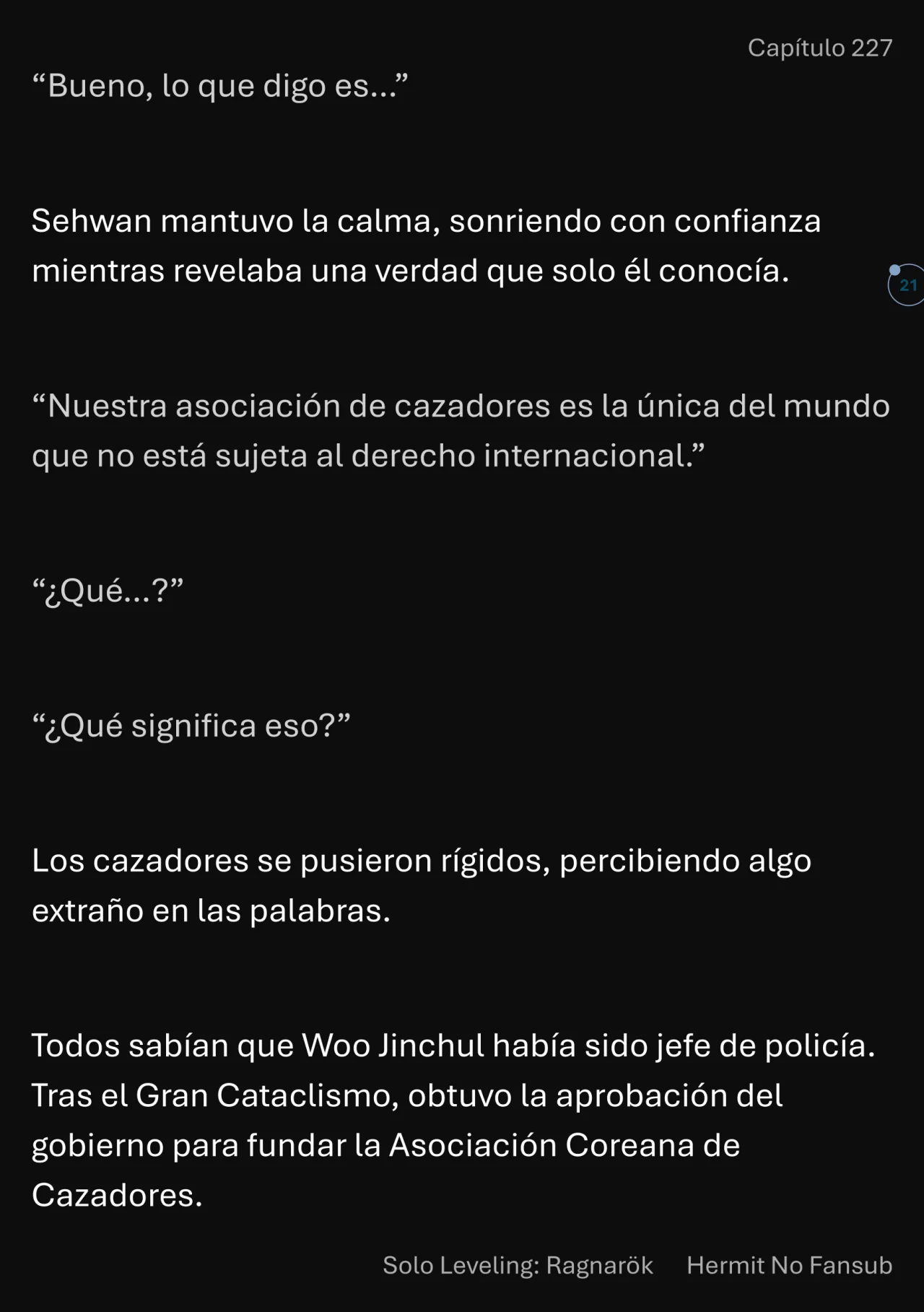 Página 22 del Manga