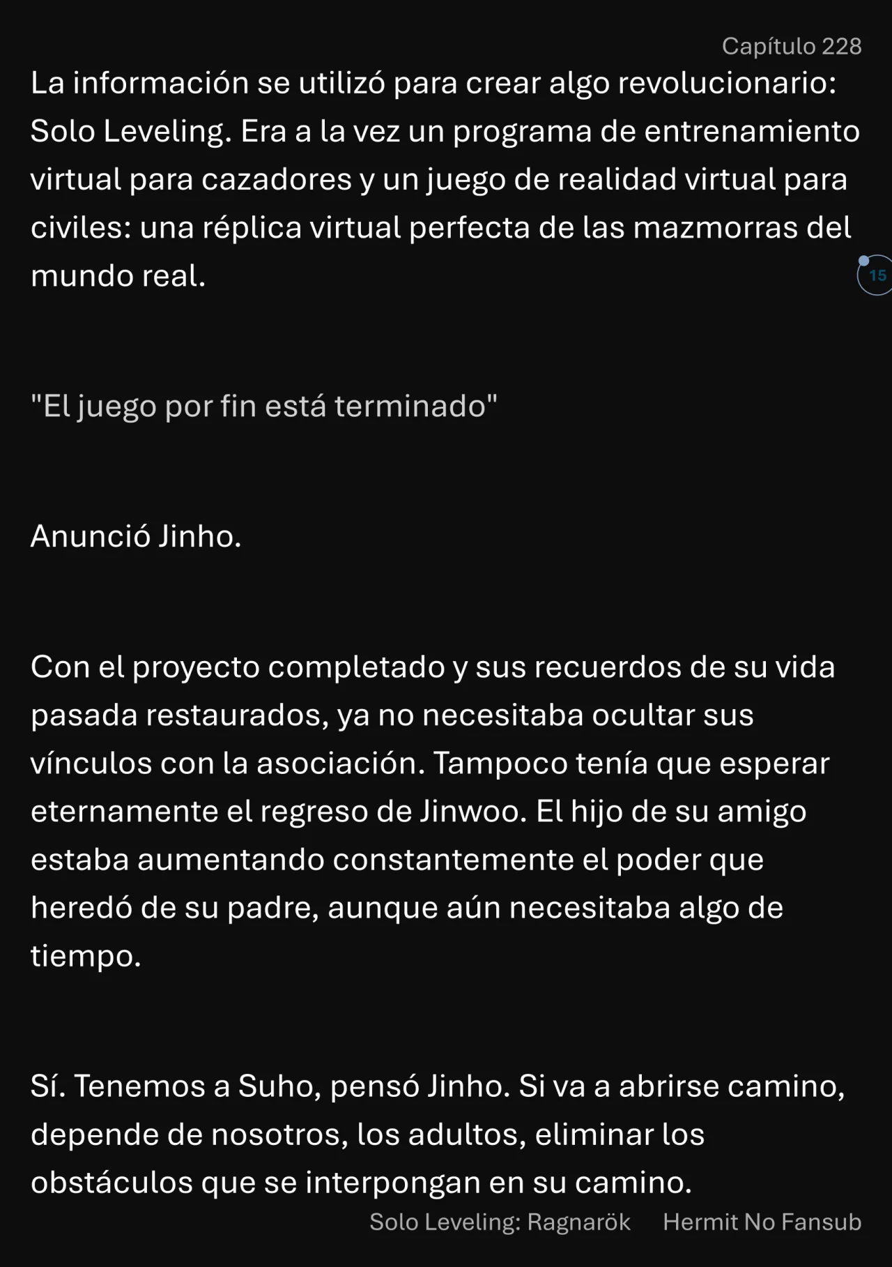 Página 16 del Manga