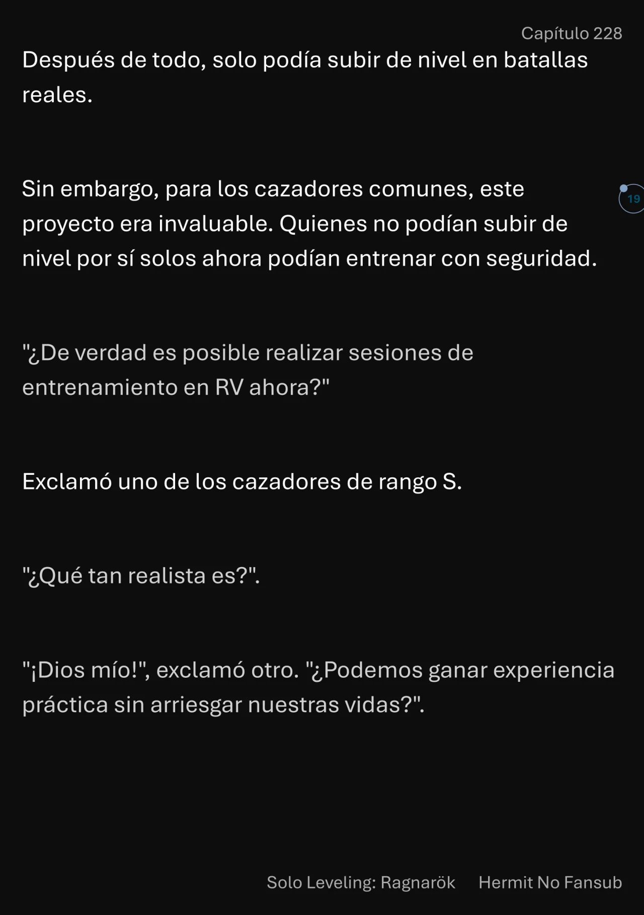 Página 20 del Manga