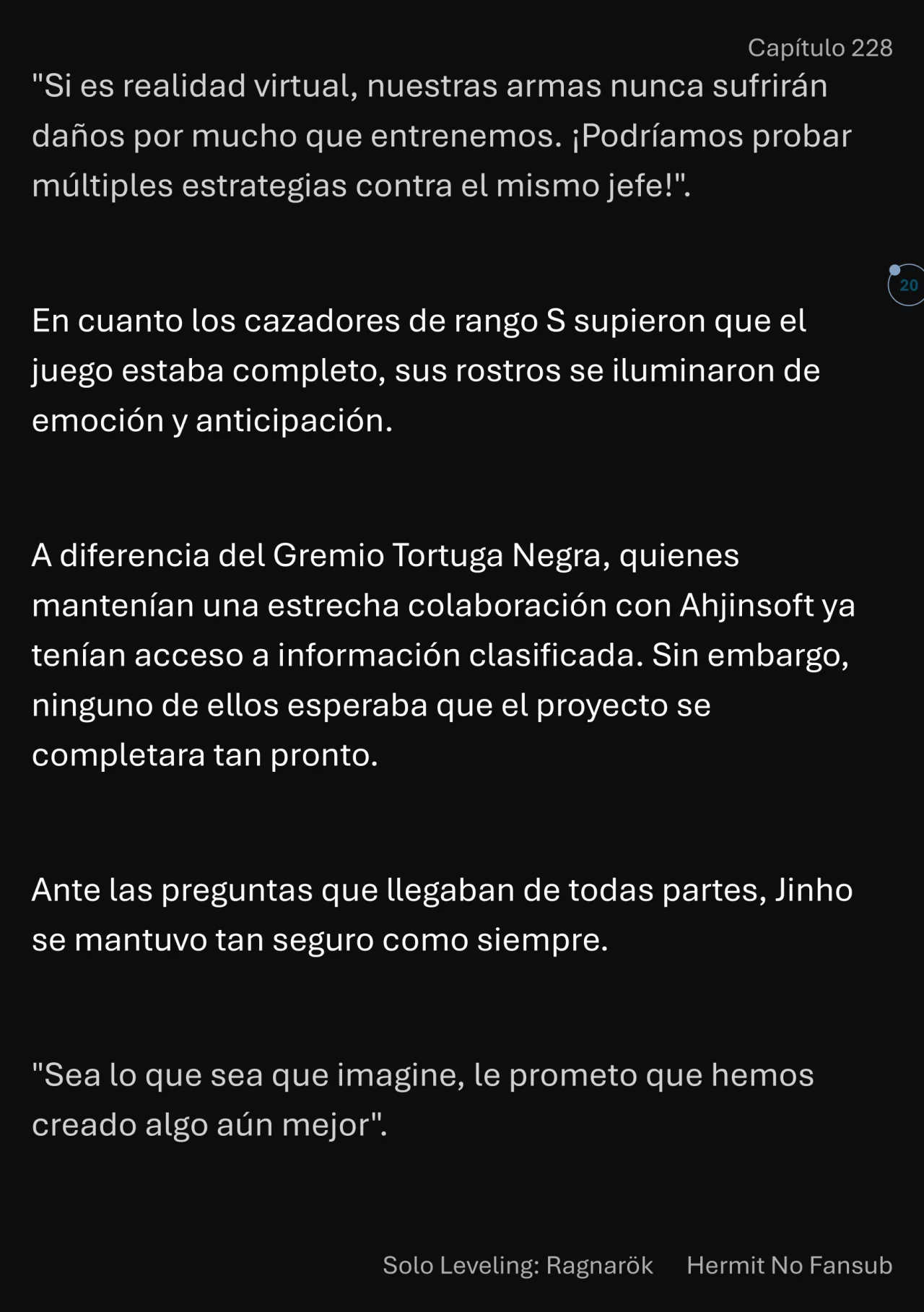 Página 21 del Manga