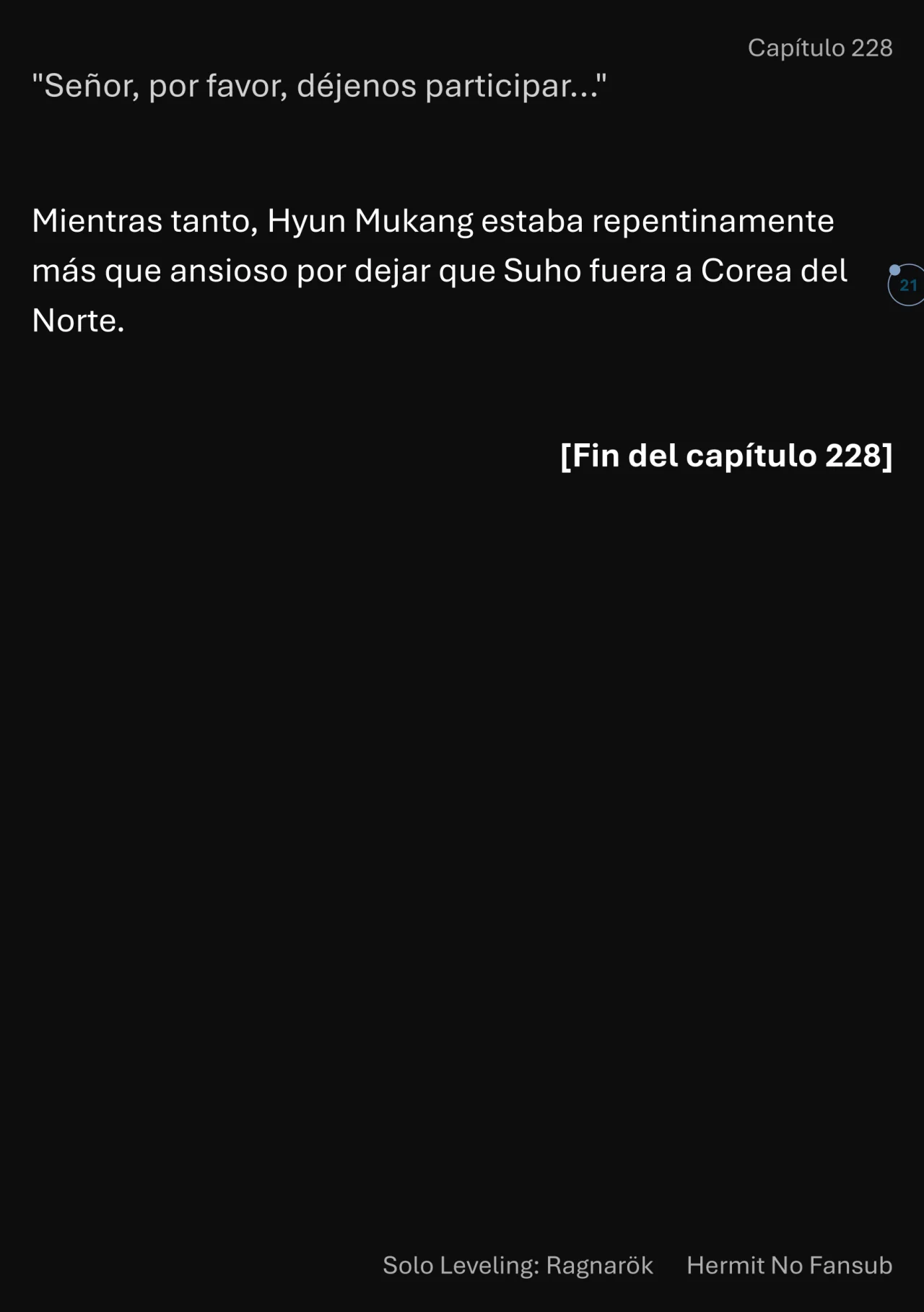 Página 22 del Manga