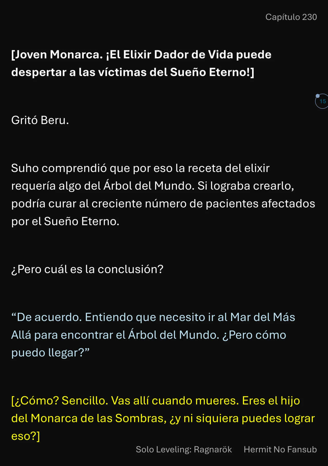 Página 16 del Manga