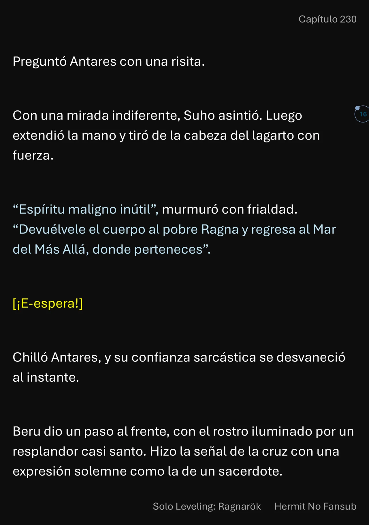 Página 17 del Manga