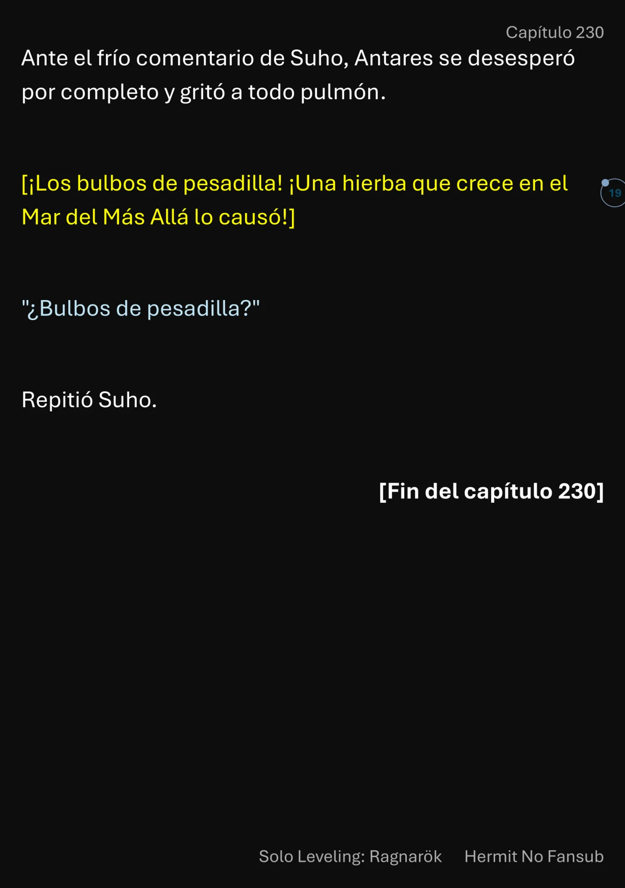 Página 20 del Manga