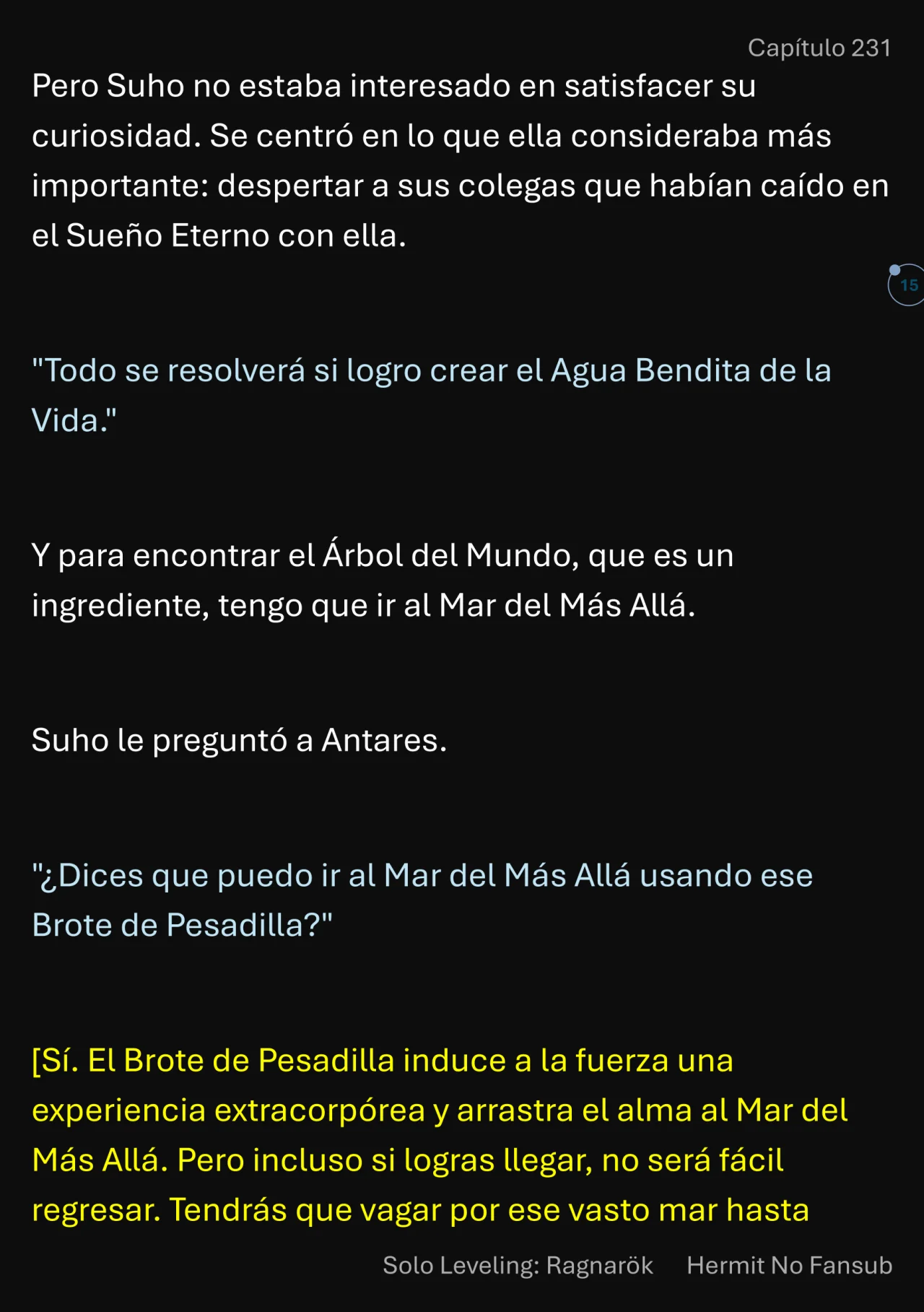 Página 16 del Manga