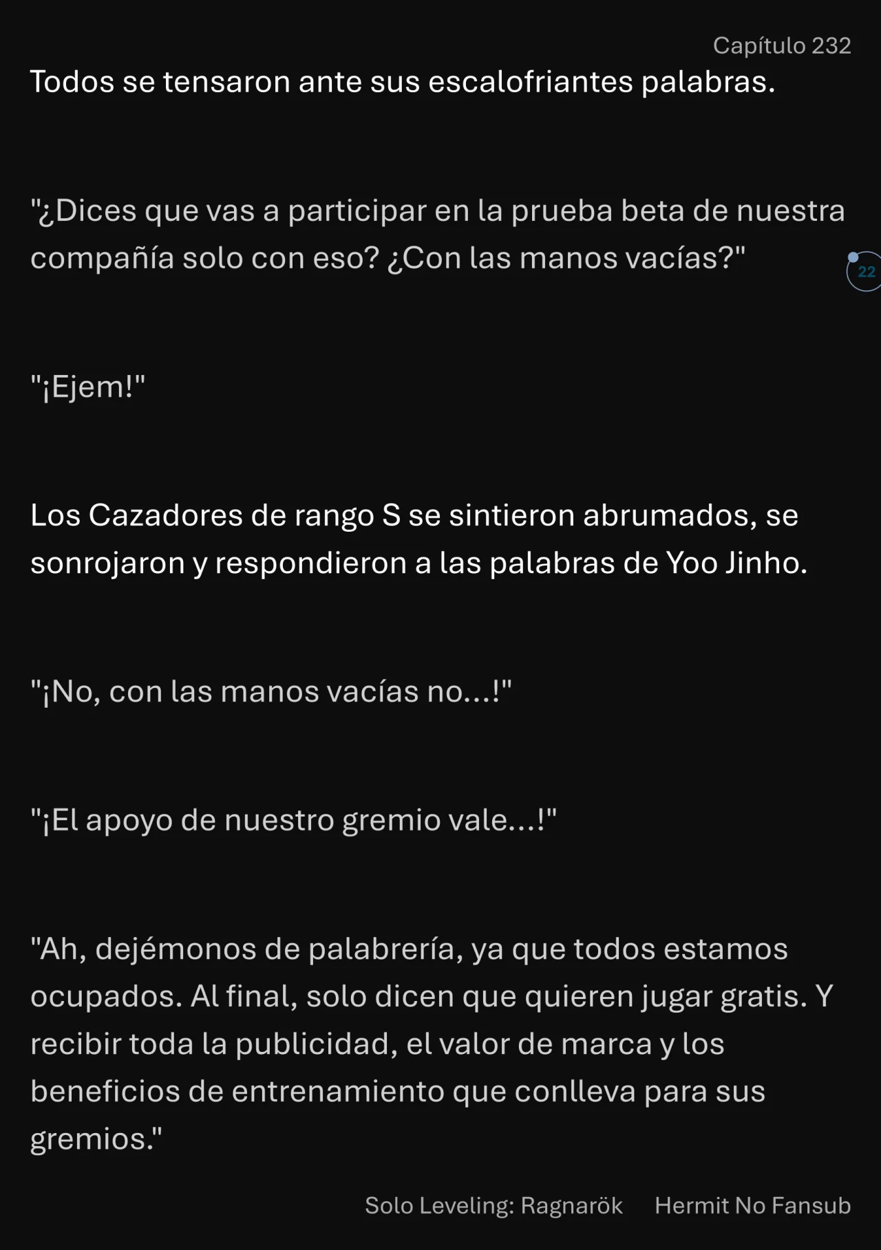 Página 23 del Manga