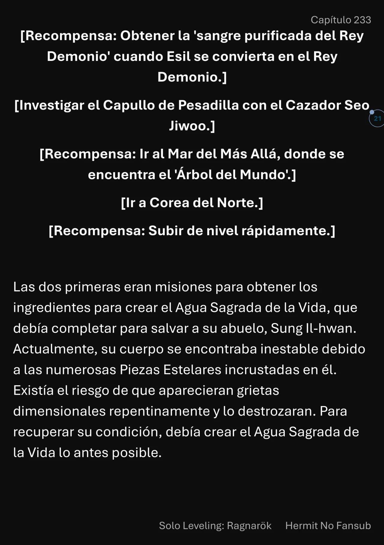 Página 22 del Manga