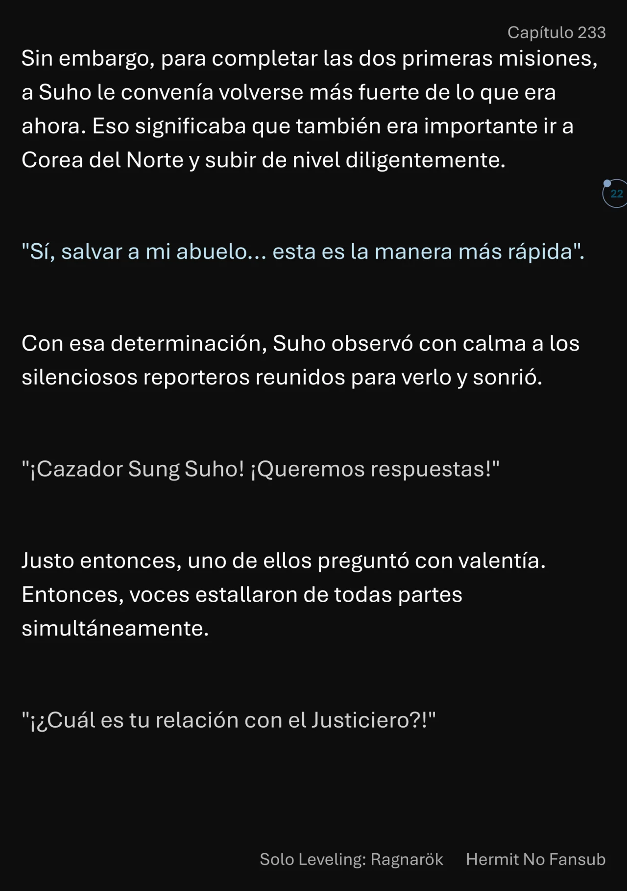 Página 23 del Manga