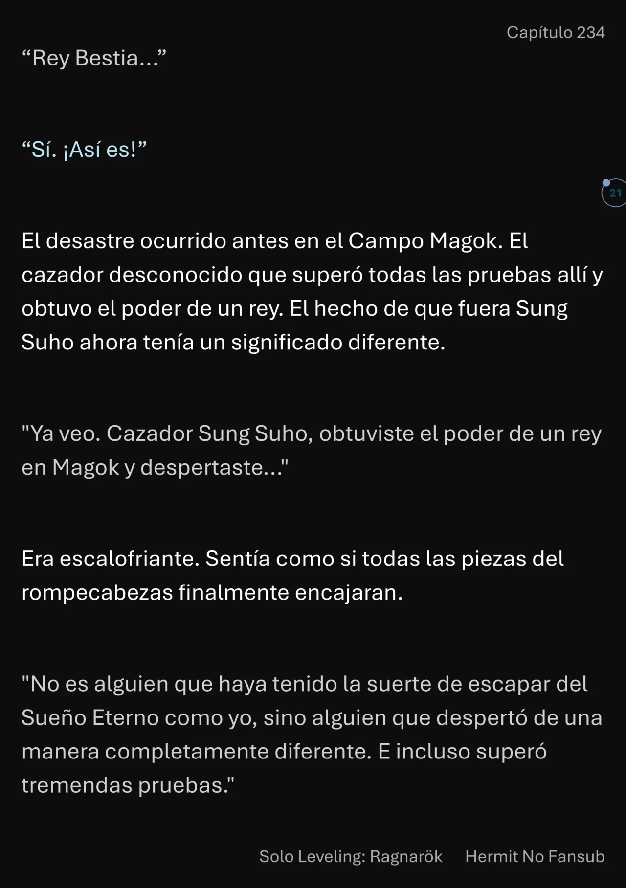 Página 22 del Manga