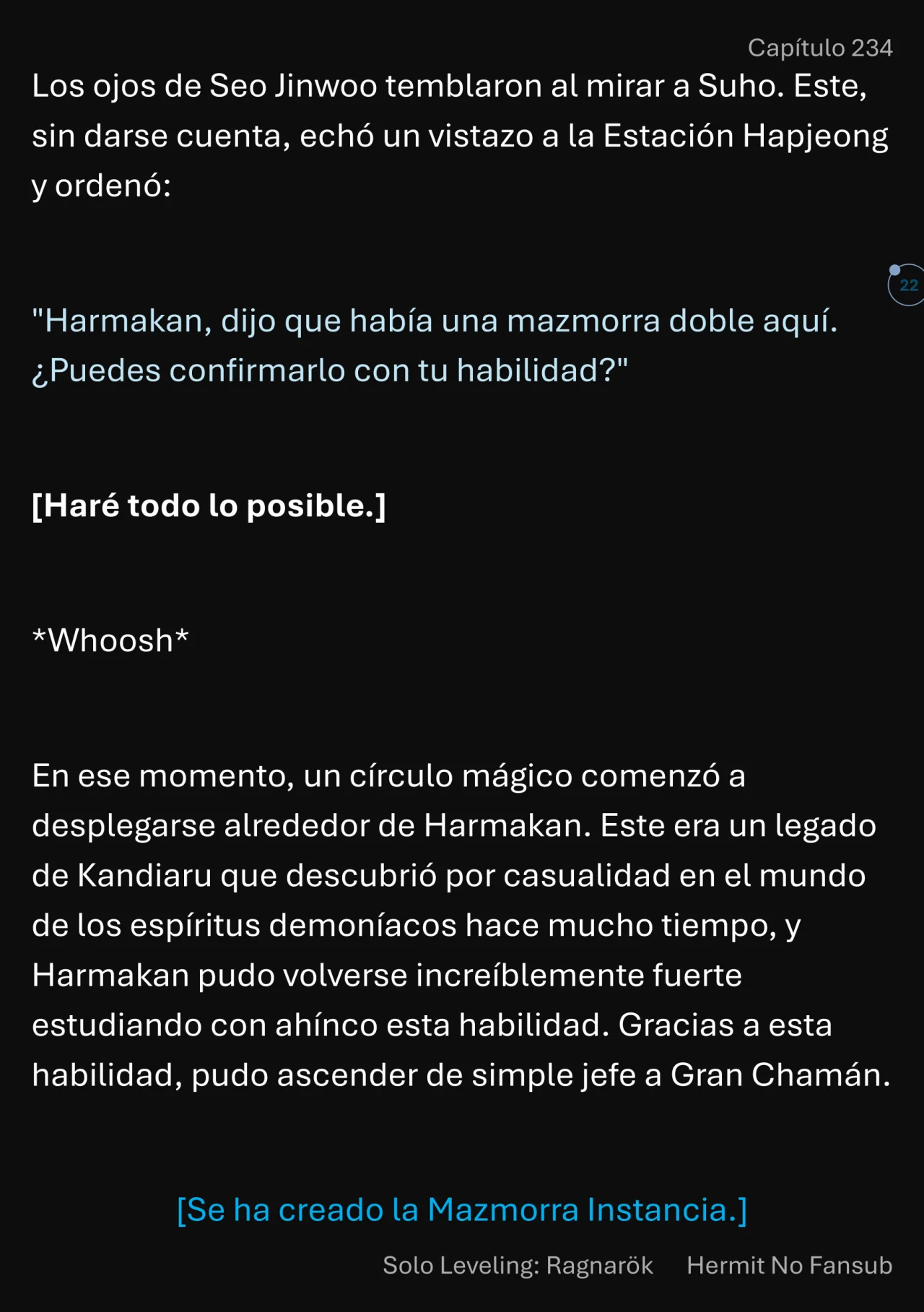 Página 23 del Manga