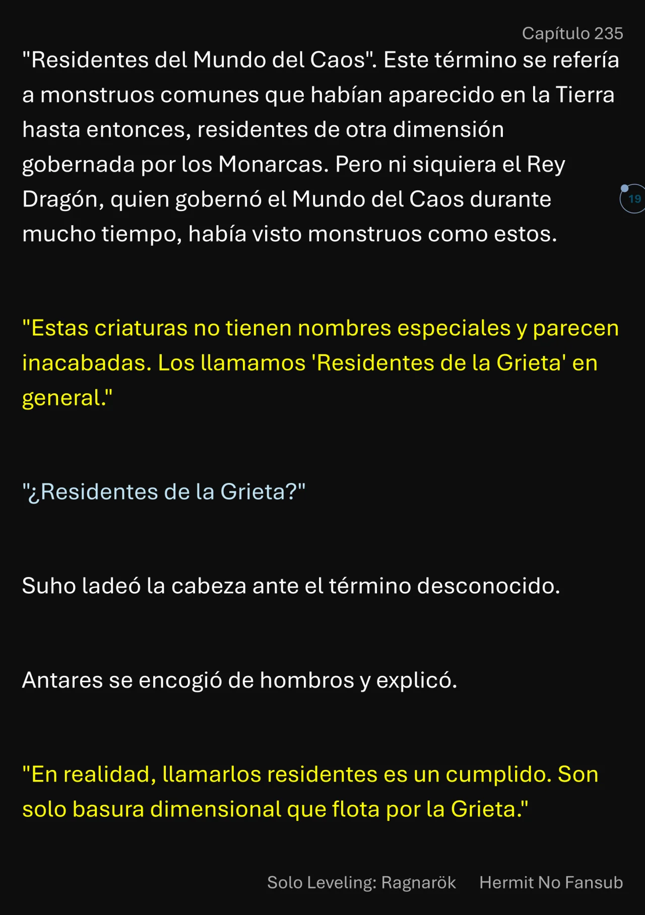 Página 20 del Manga