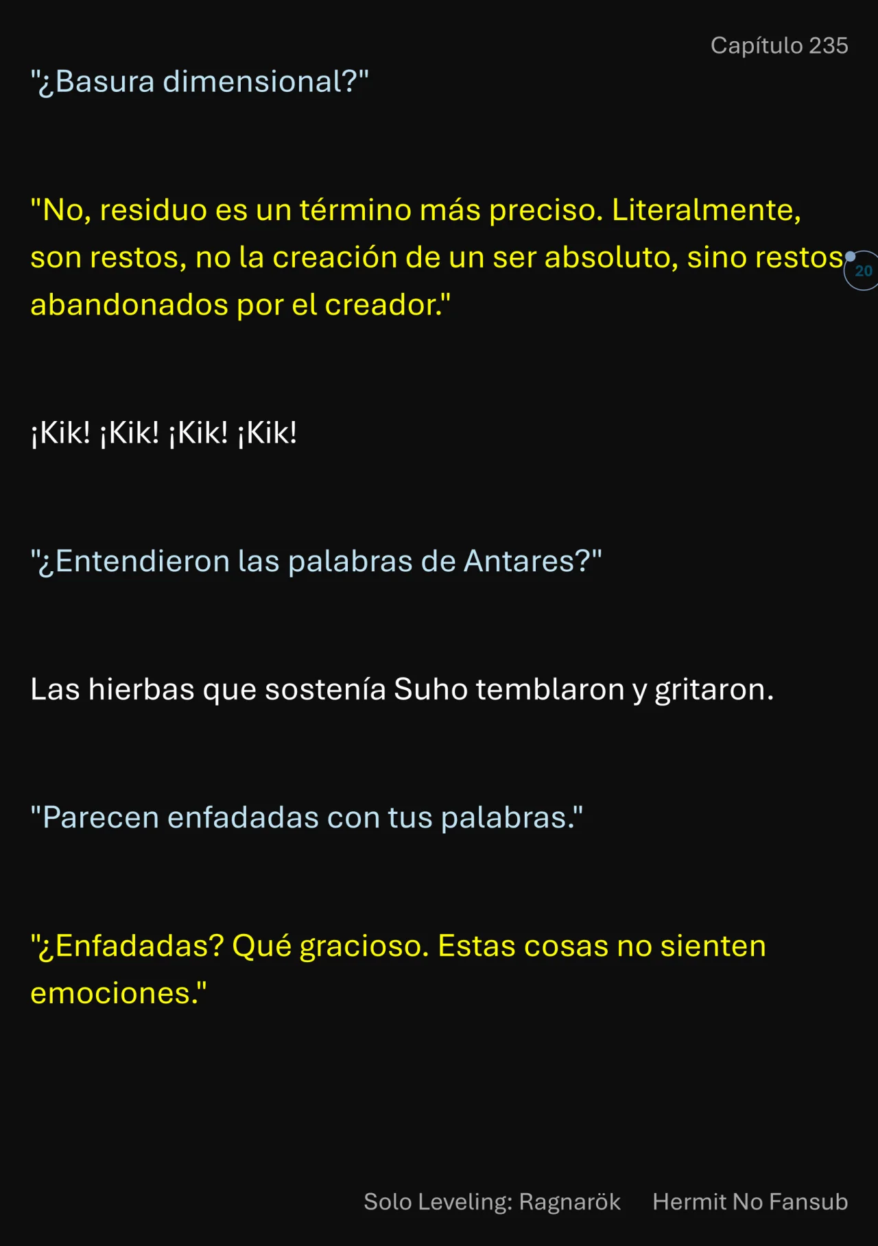 Página 21 del Manga