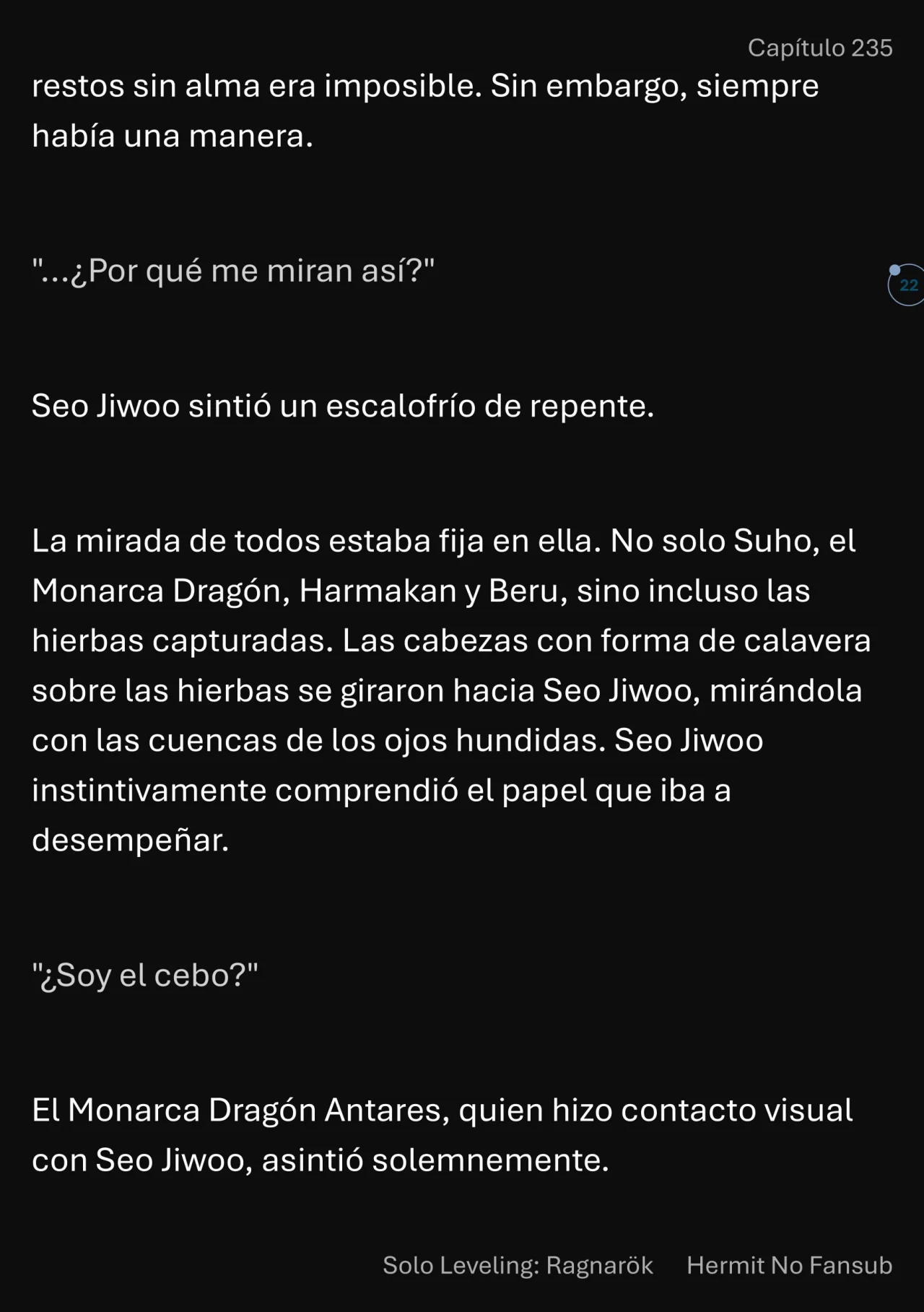 Página 23 del Manga