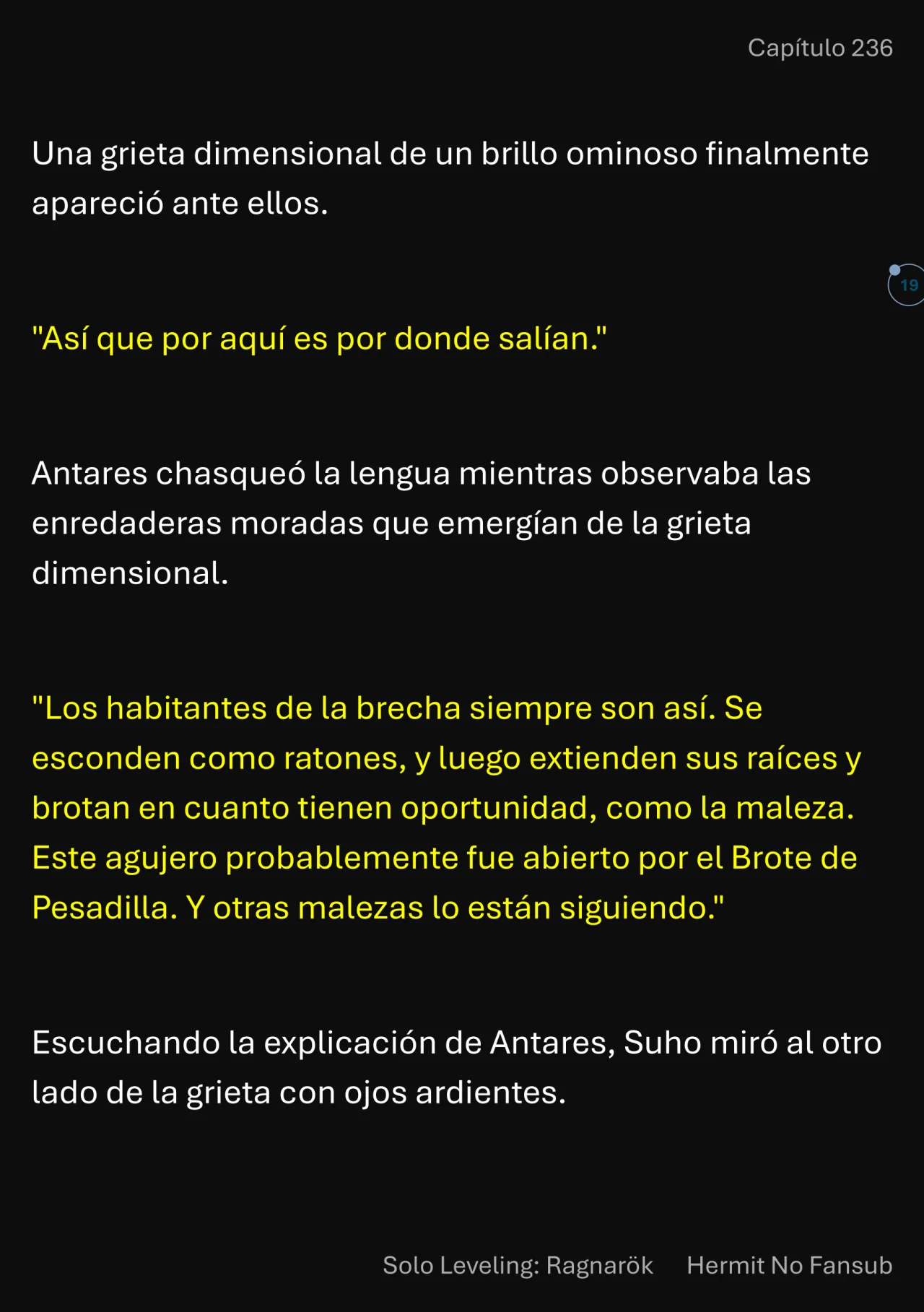 Página 20 del Manga