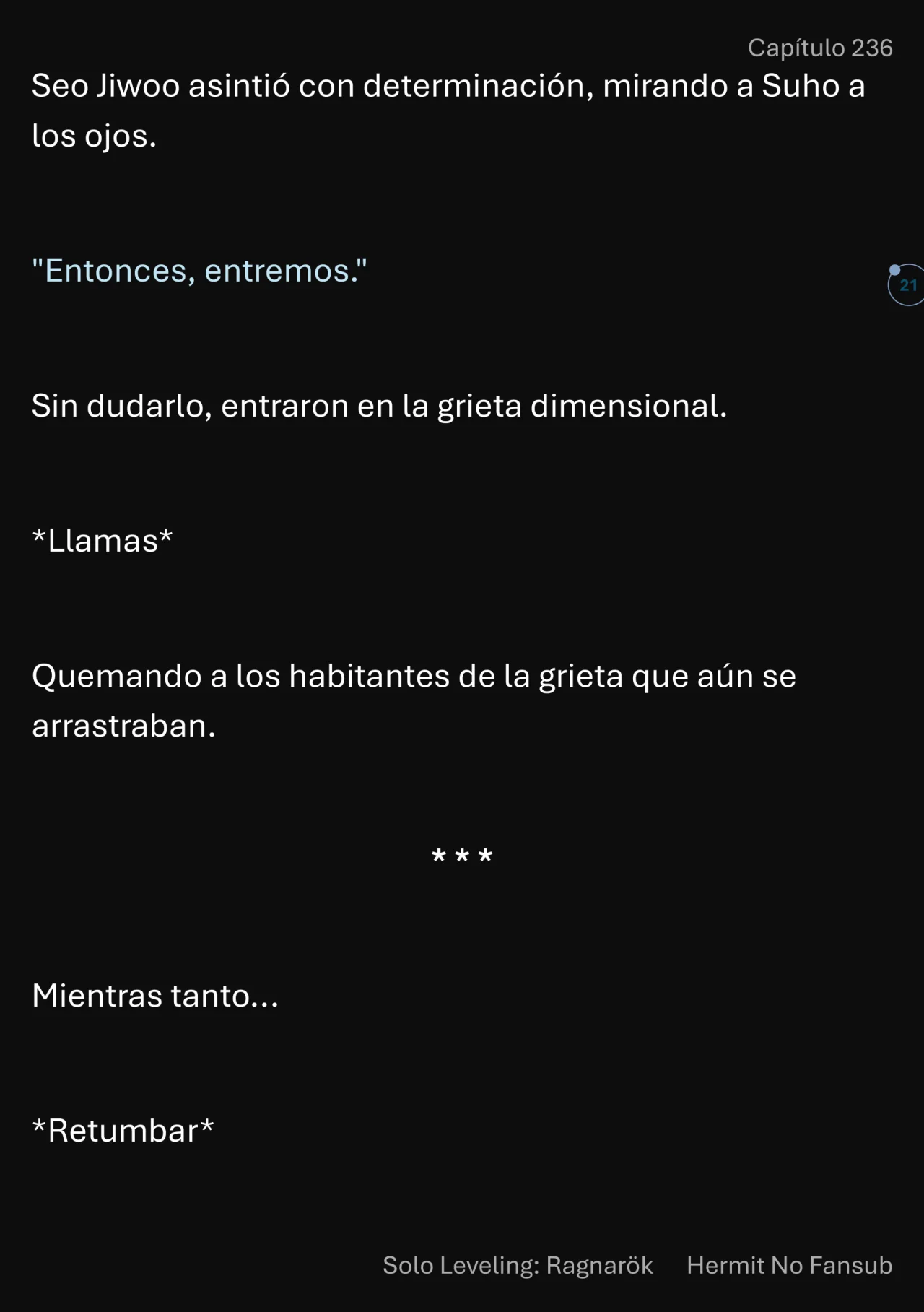 Página 22 del Manga