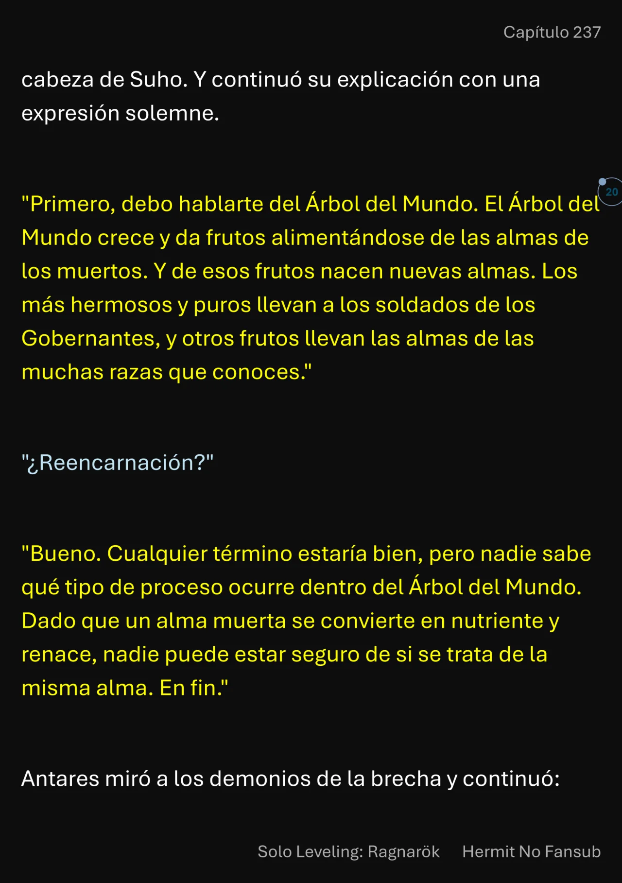 Página 21 del Manga